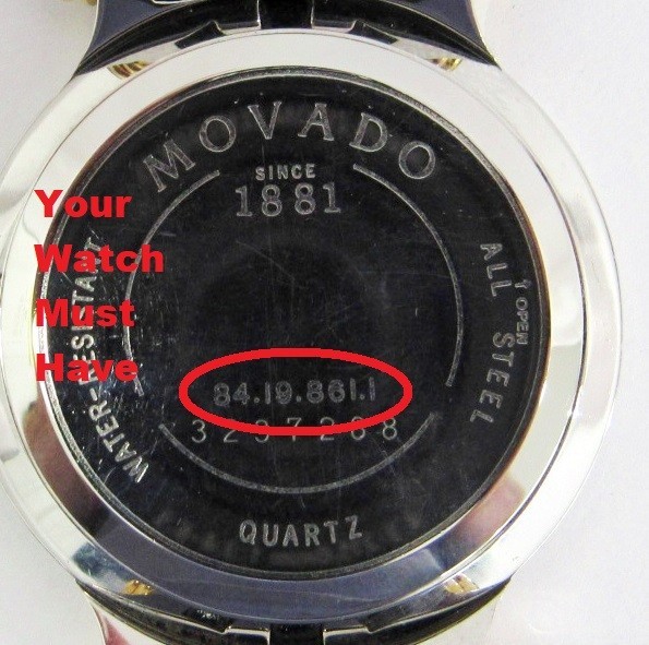 Movado Esperanza Mens Two Tone Watch Sizing Link 0600451