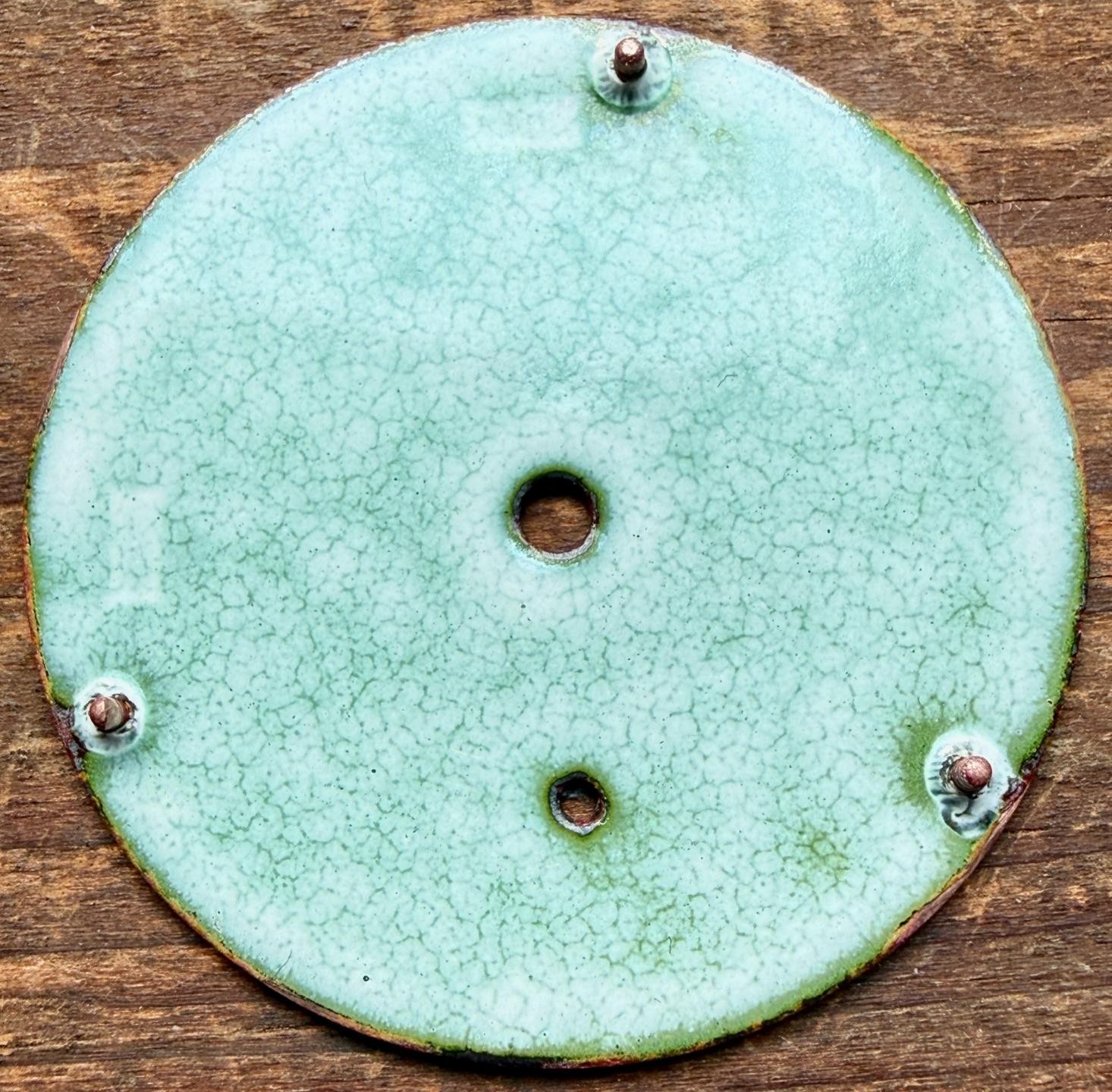 ANTIQUE 16 SIZE WALTHAM PORCELAIN ENAMEL POCKET WATCH DIAL FOR PARTS 43.3mm