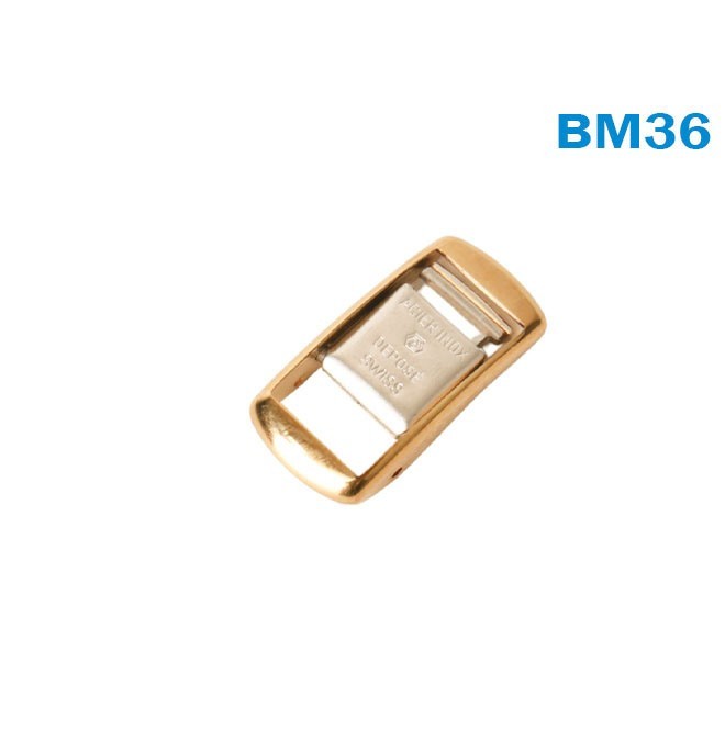 Original Buckle -Metal Band-Swiss Made-Gold Color-Size:10mm#BM36.