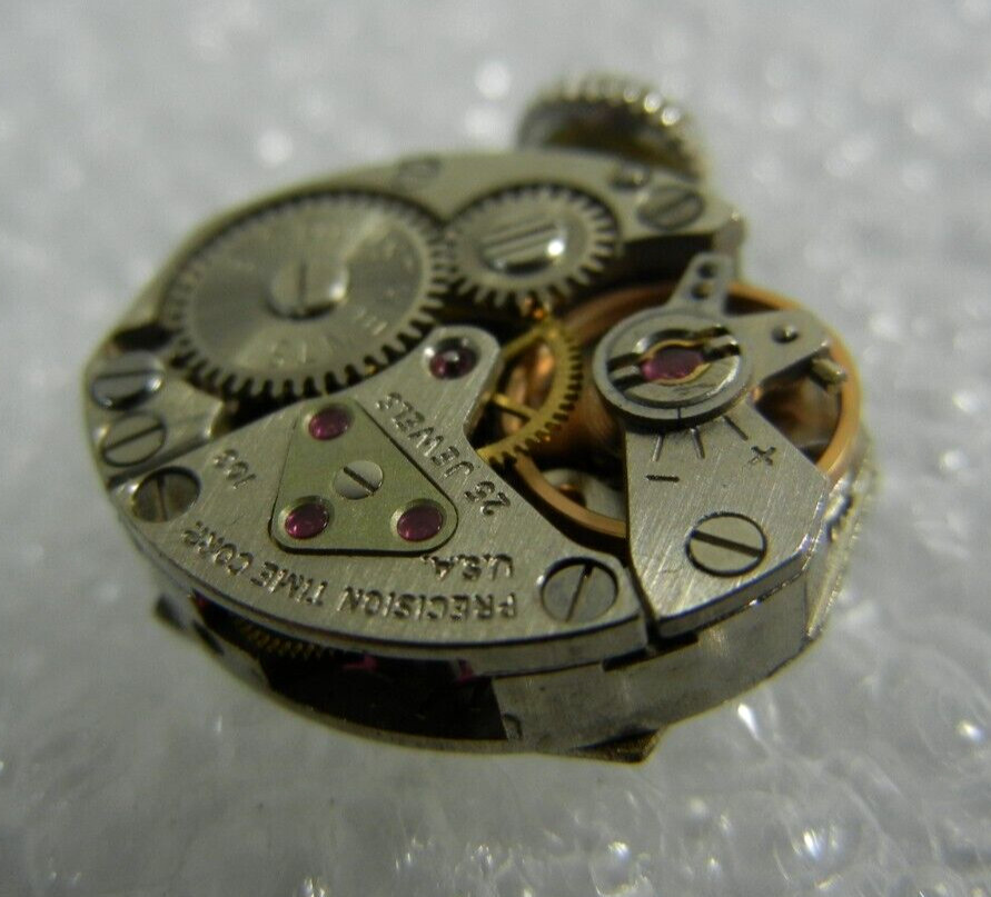 Vintage PRECISION TIME CORP. 25 Jewel Hilton Manual Ladies Watch Movement