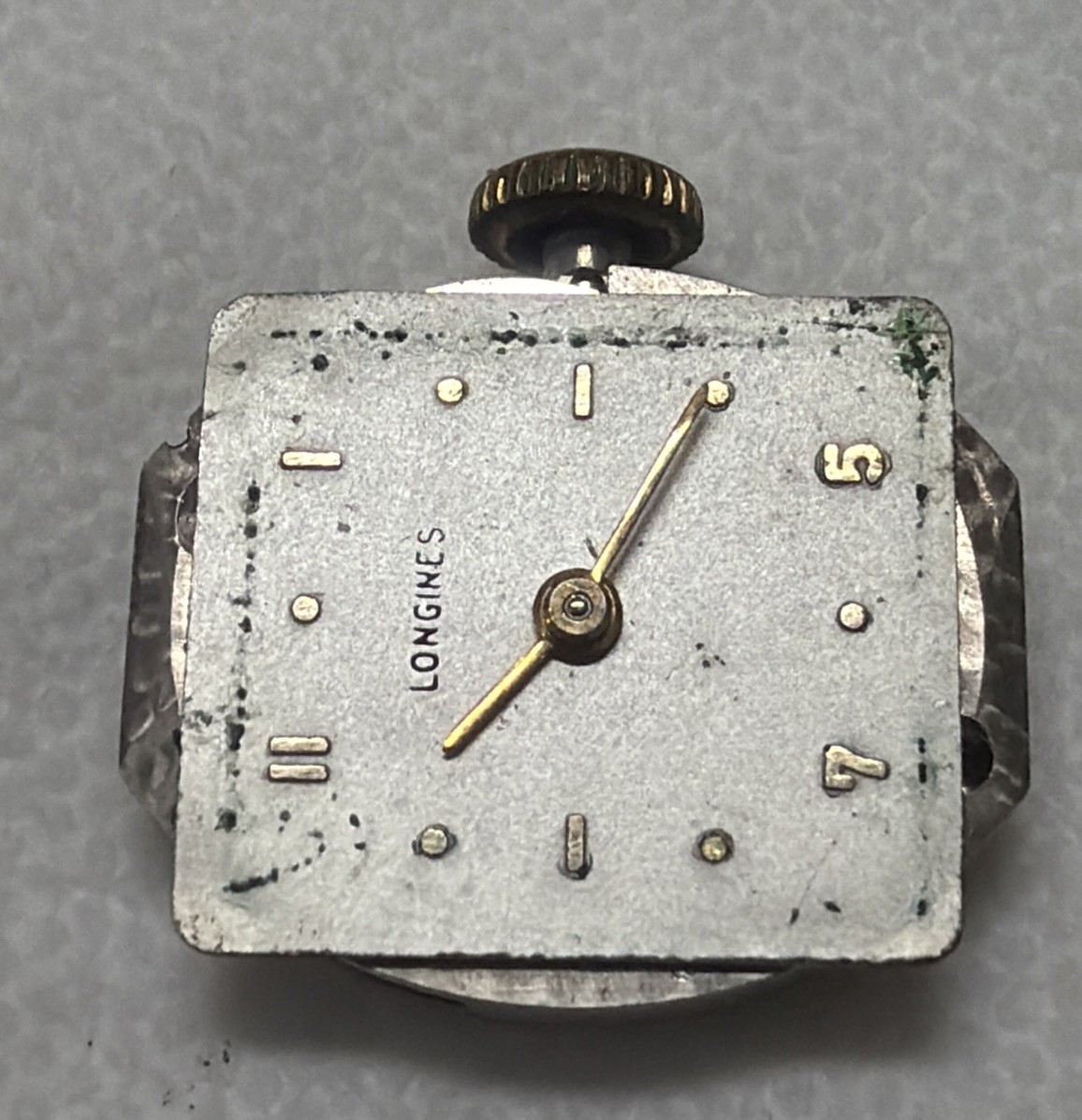 Longines 17 5LN Jewels Ladies Watch Movement Swiss Square Dial Vintage Working