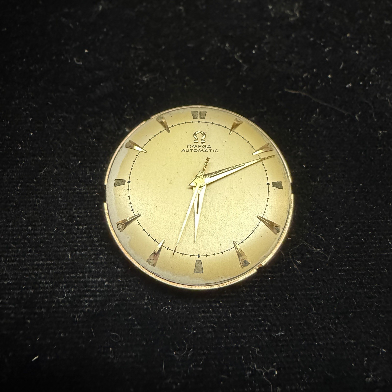 Vintage Omega 1950s Automatic Wristwatch Movement 17j 351 Swiss Parts Or Repair