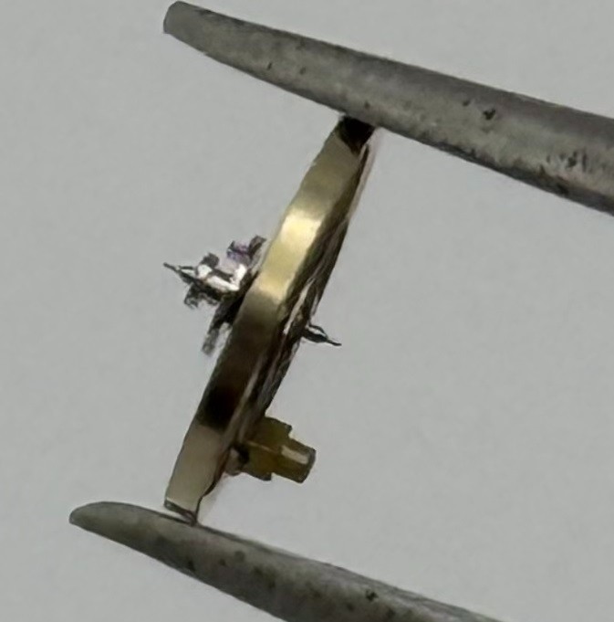 Tissot 2400 2401 Balance Wheel Complete And Spring 6¾’’’ 1847 Watch Movement NOS