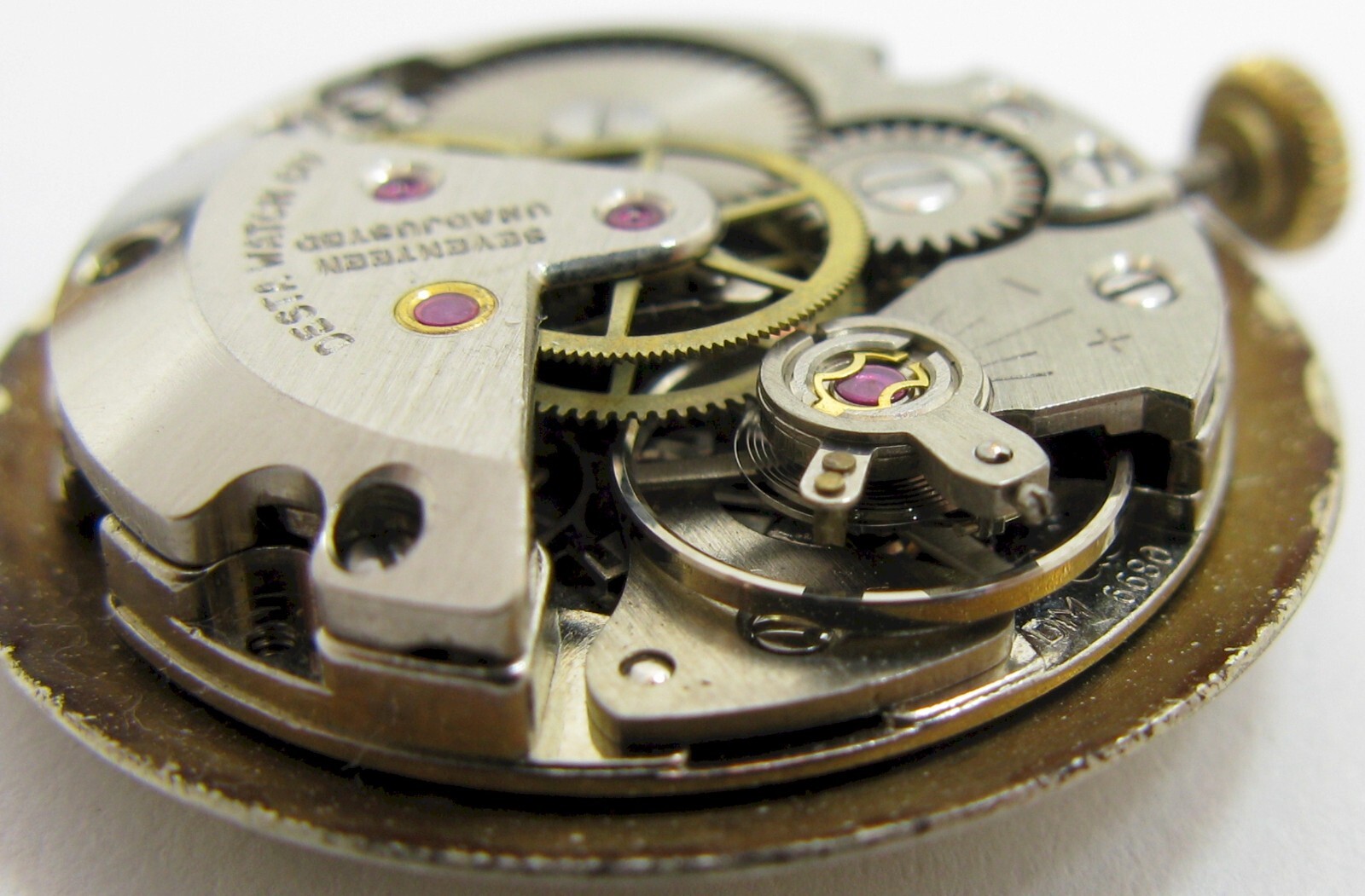 FHF 6680 17 jewels sweep second Desta watch movement for parts …