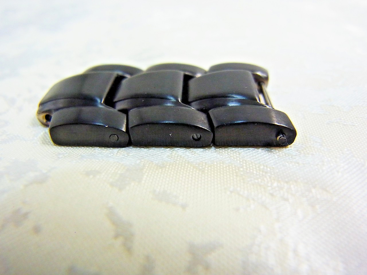Luminox F117 Nighthawk Black SS Genuine Link 18mm Watch Band 3pcs set Mint