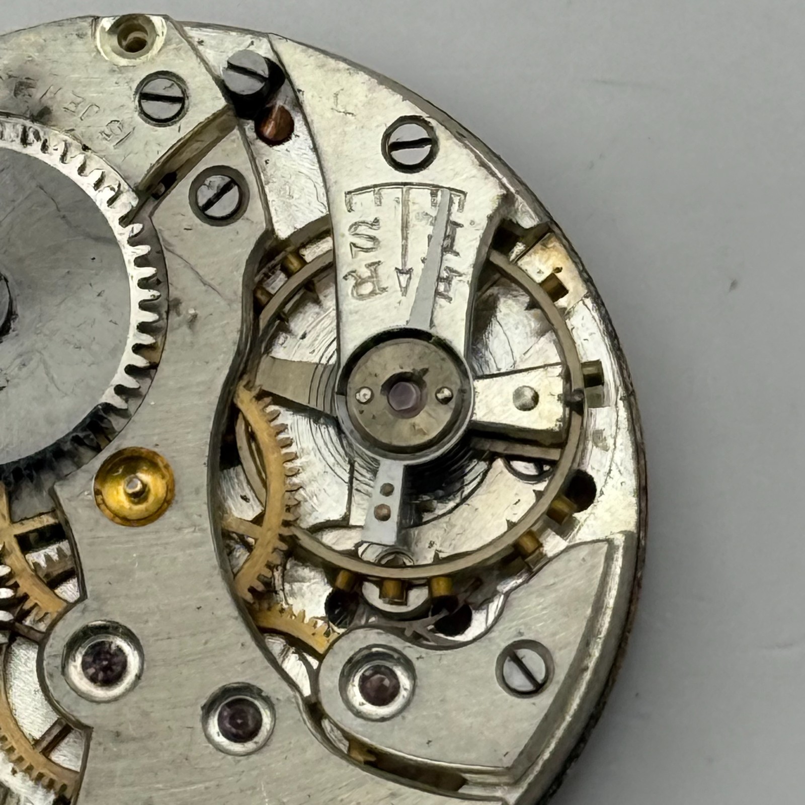 FHF 2 Watch Movement Grosvenor 15 Jewels Swiss Manual Wind Parts Repair 26.6mm
