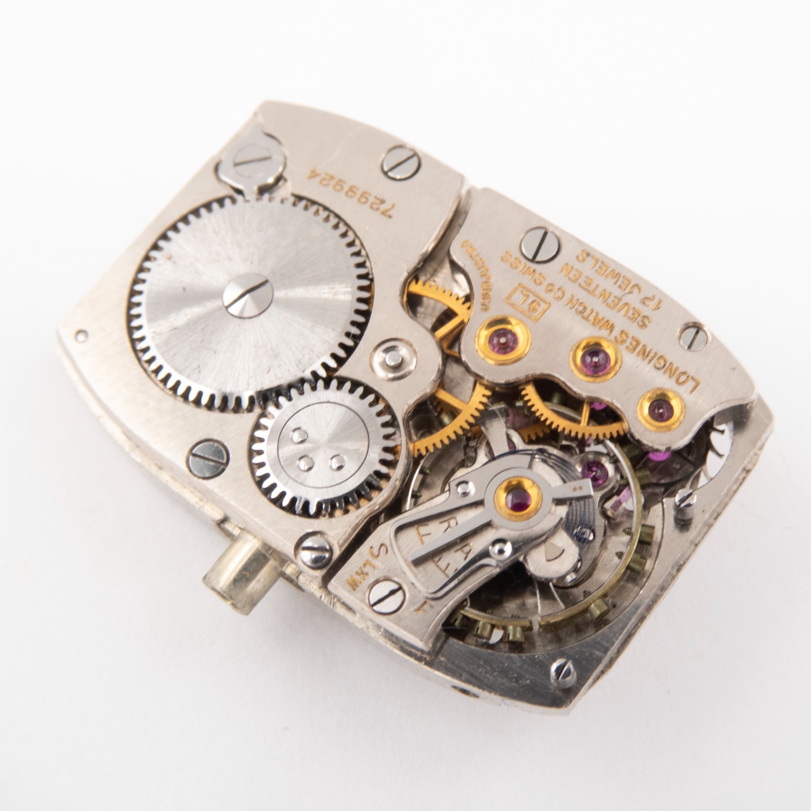 Partial Vintage Longines Caliber 9L 17-Jewel Wristwatch Movement