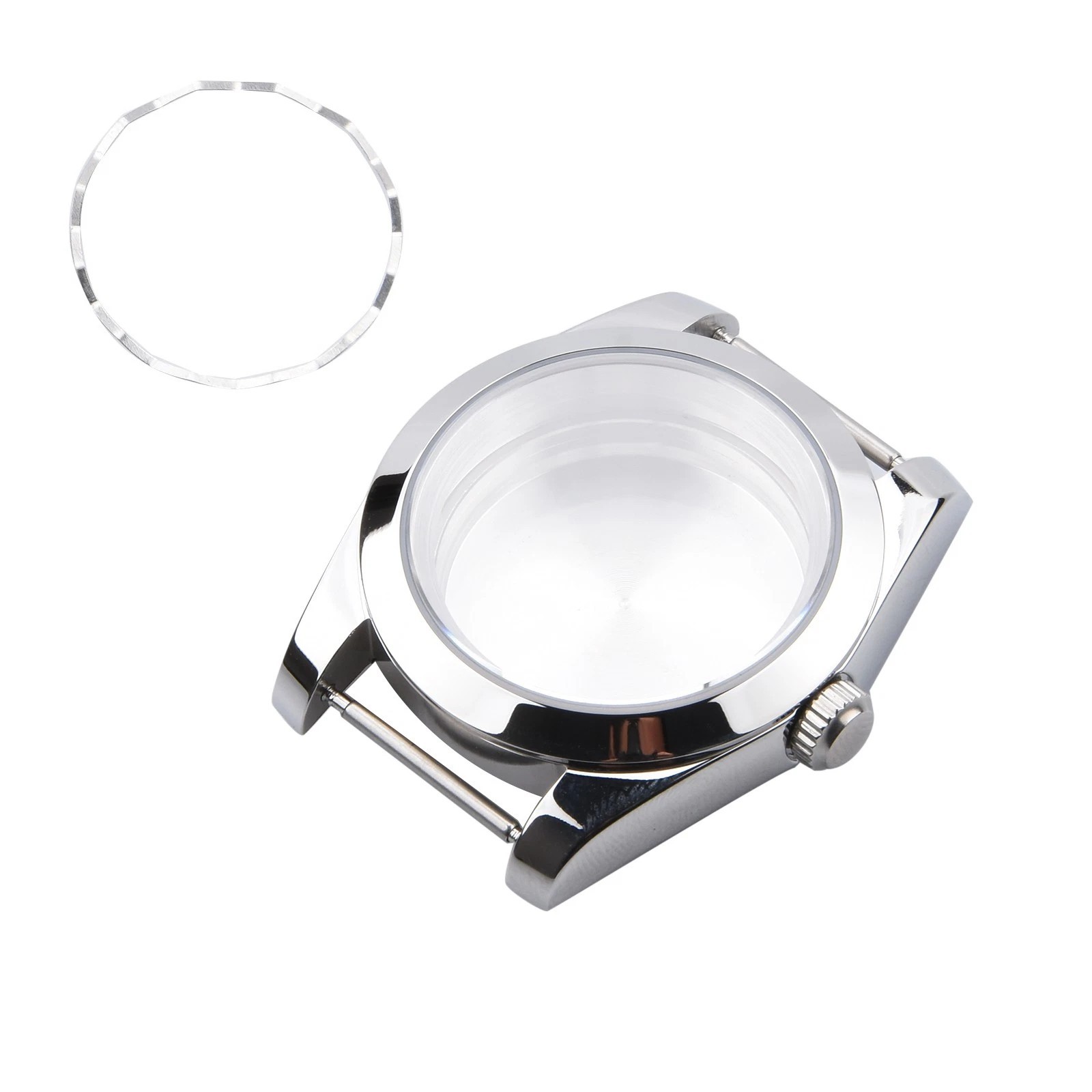 39mm 5ATM Life Waterproof Sapphire Glass Steel Watch Case Fit Seiko NH35 NH36 A
