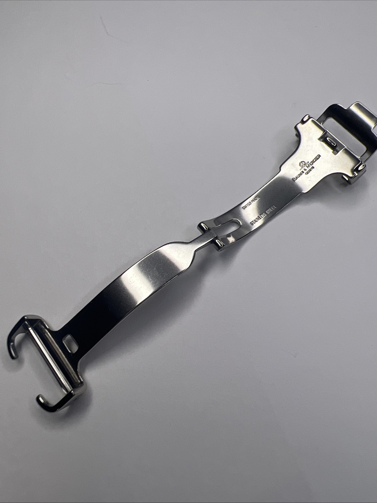 Authentic Baume & Mercier 16mm Stainless Steel Deployant Deployment Clasp