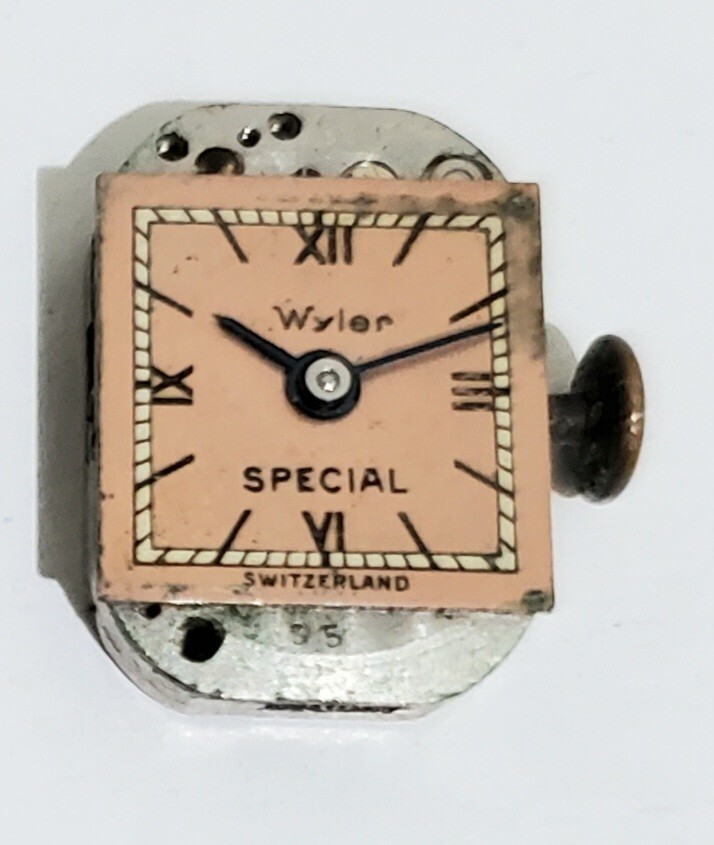 Wyler Special Vulcain 17 Jewels Ladies Watch Movement for Parts or Repair