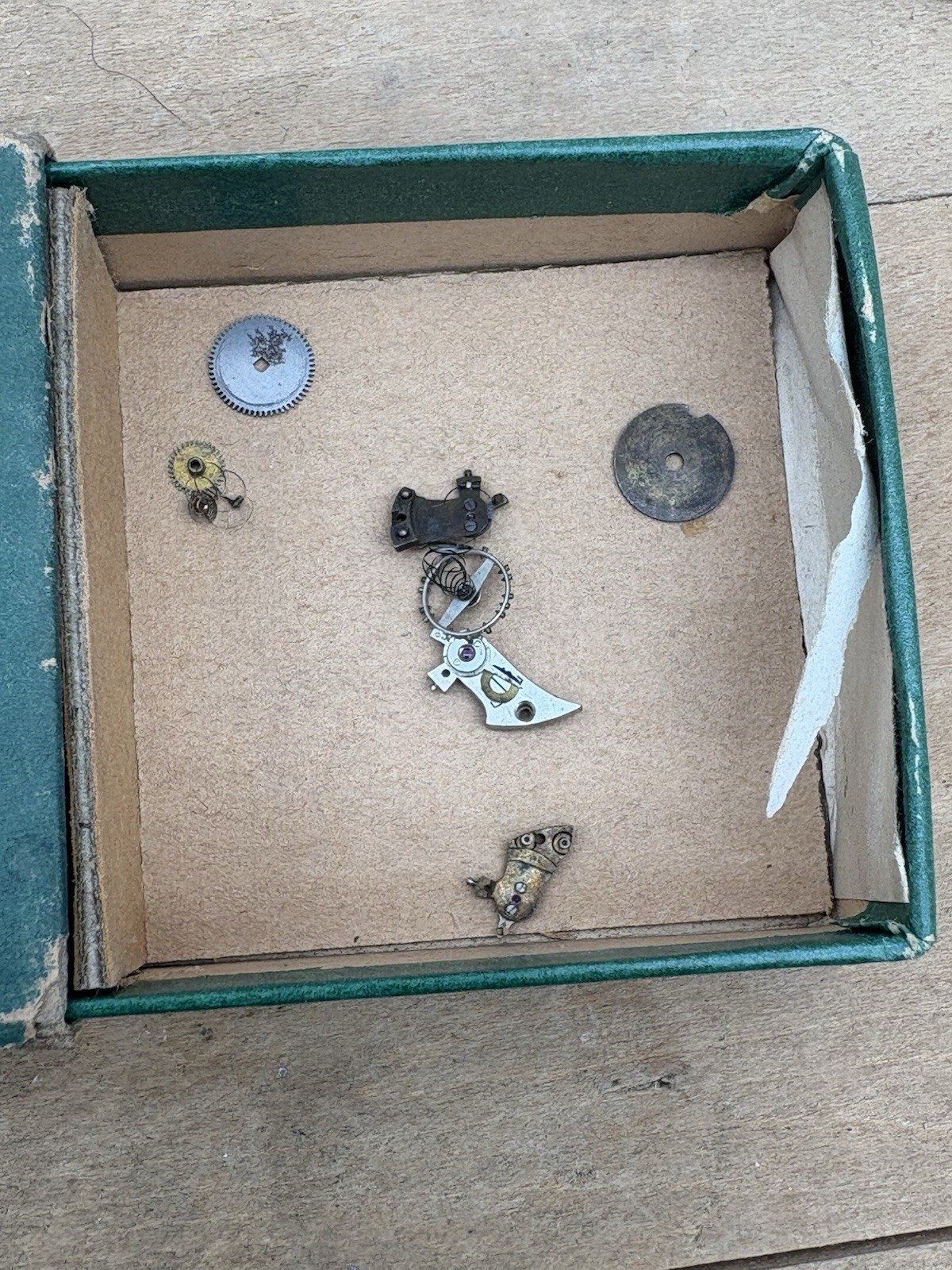 1940s ELGIN Watch Boxes & Buren Pierce Faces/Parts Restoration Jeweler’s Estate