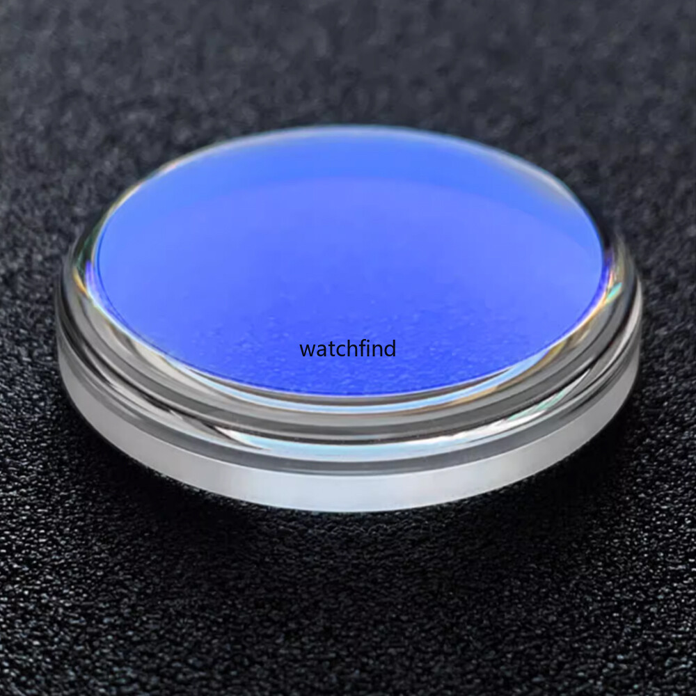 AR Blue/Red Bubble Top Hat Watch Glass Mineral Curve Crystal fit SKX013 SKX015