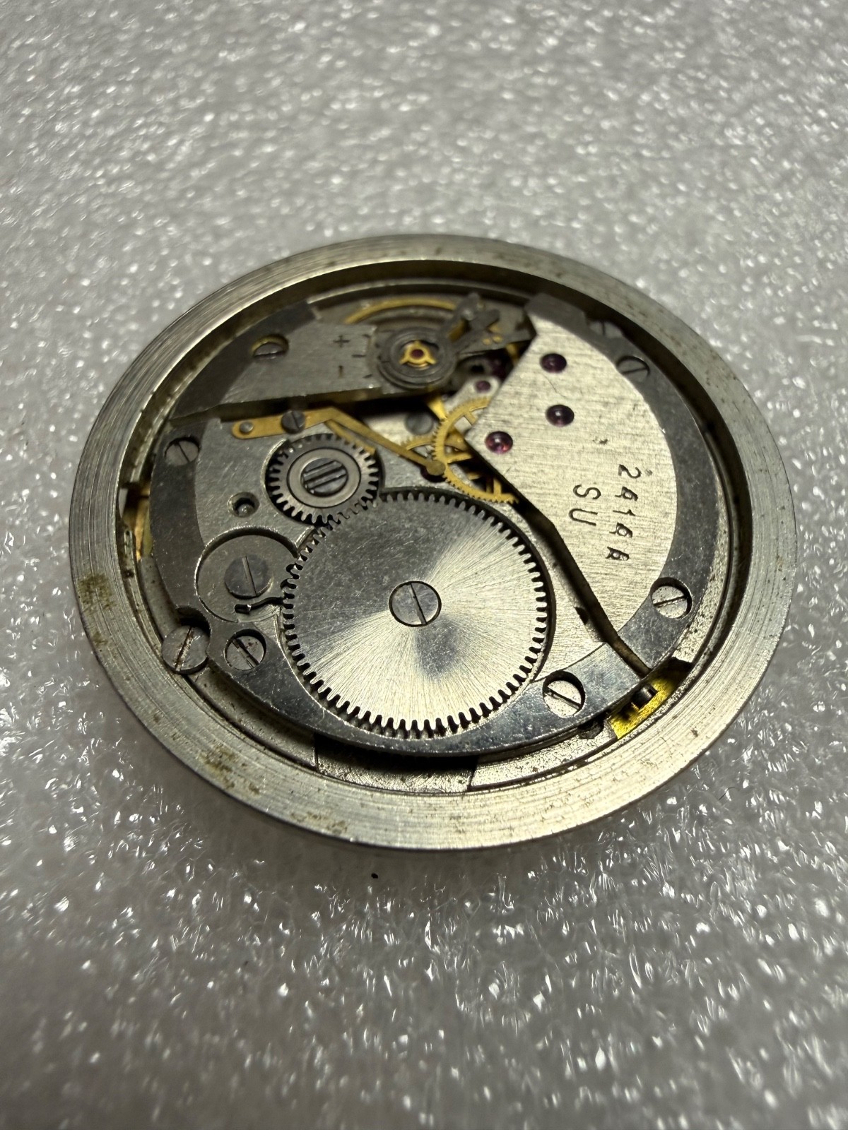 Watch movement USSR Vostok Cal.2414A plus Dial.For parts.