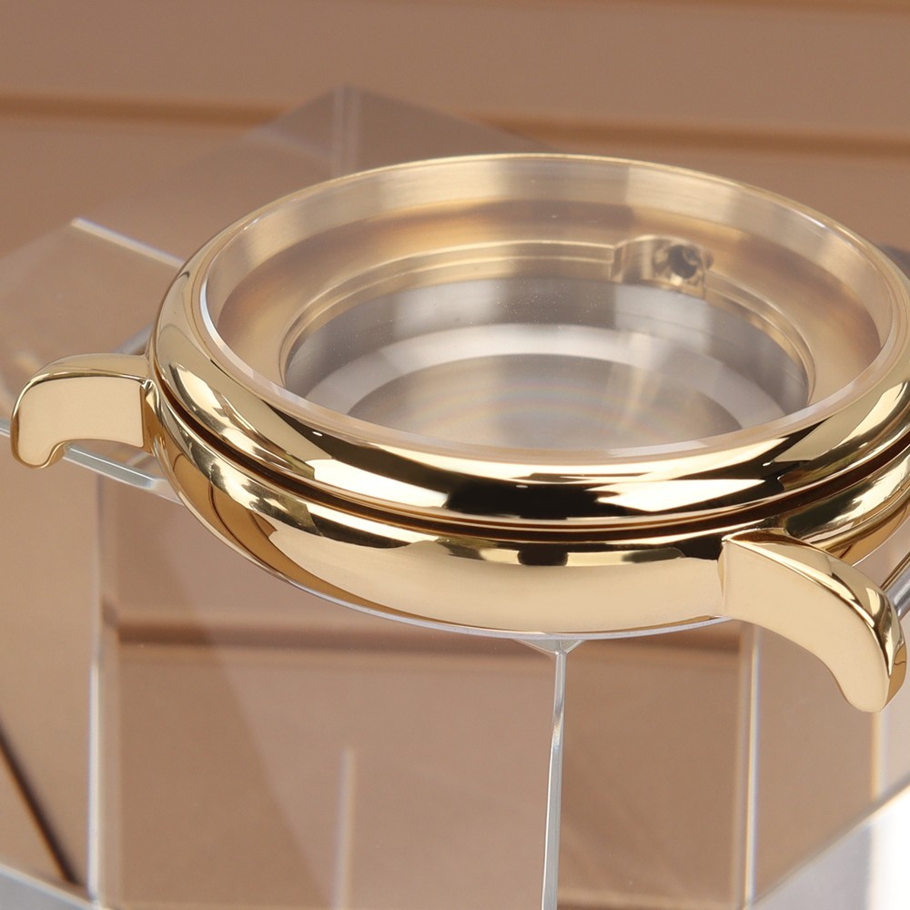 Women’s High-end 40mm Golden Watch Case Steel 10ATM For ETA 2824 PT5000 Movement
