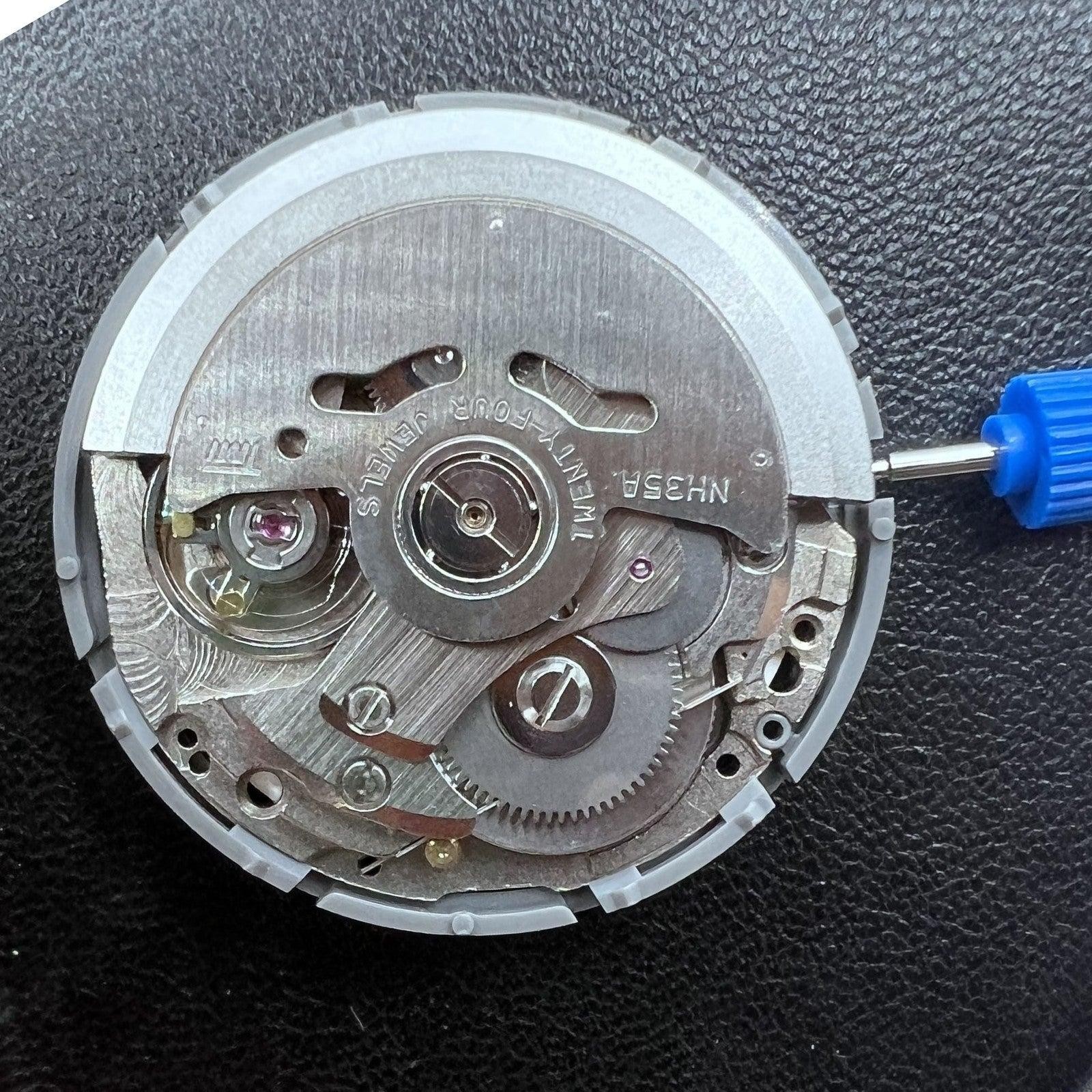 Japan Seiko NH35 Automatic Mechanical Movement High Accuracy White Disk