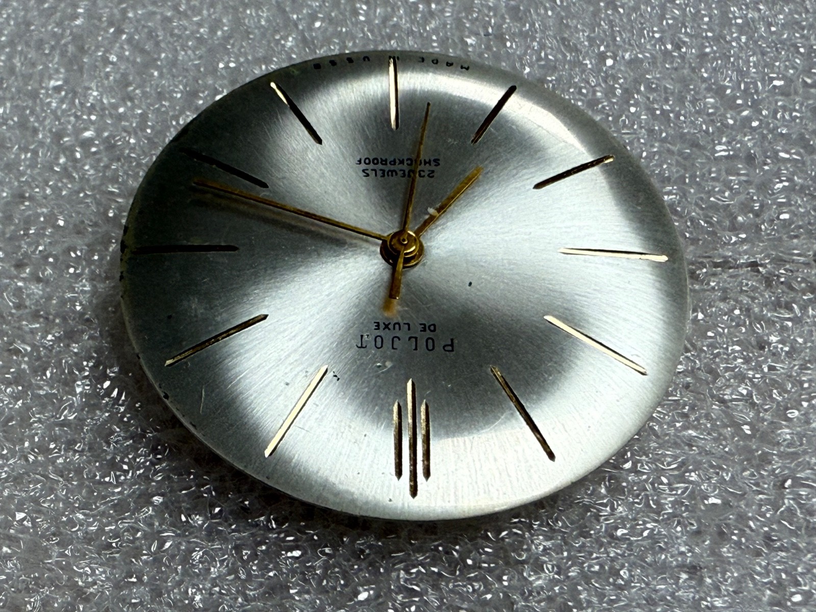 USSR POLJOT de LUXE movement 2209 caliber Gold Plated watch mechanism. FOR PARTS