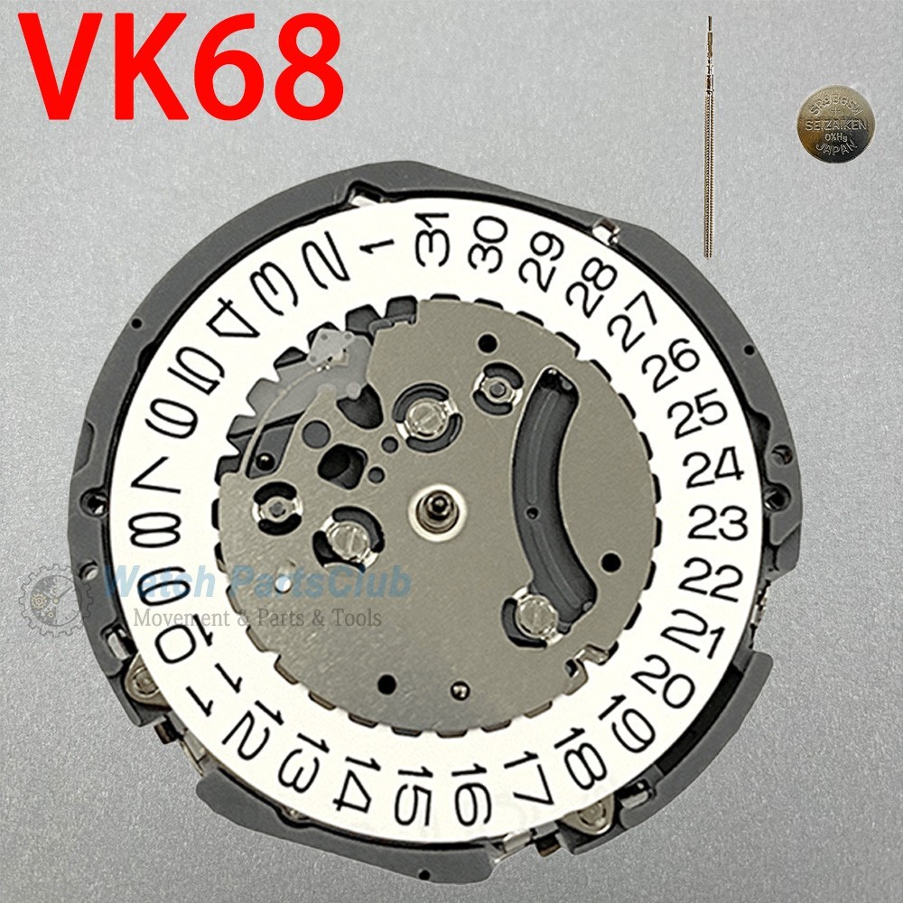 Japan VK63 VK64 VK67 VK68 Quartz Movement Aftermarket Watch Replacement Parts