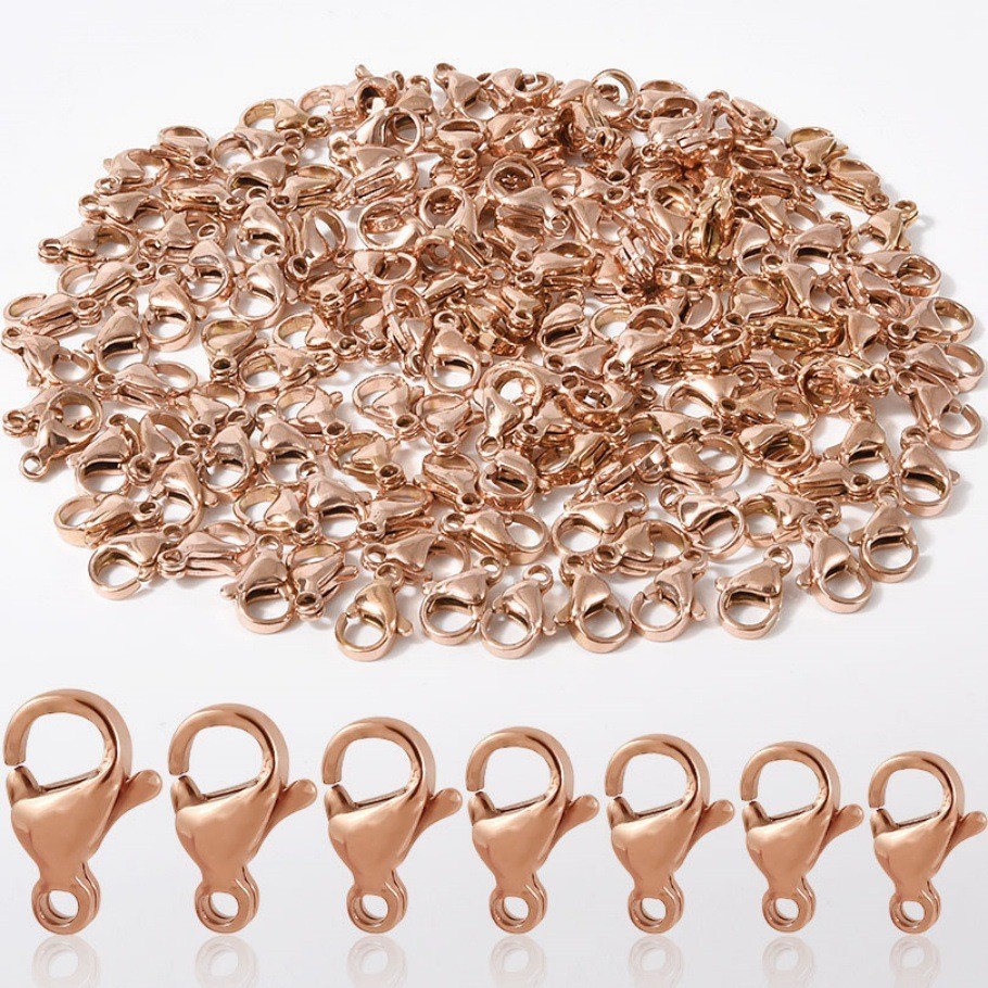 Stainless steel lobster buckle DIY jewelry bracelet necklace connecting 20PCS