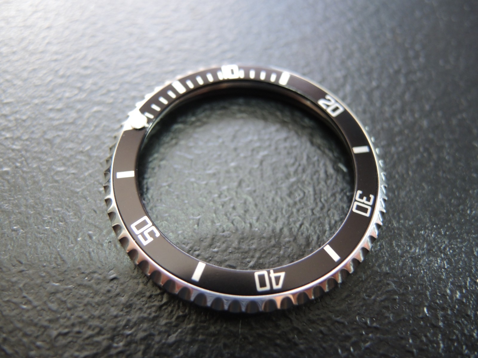 NEW STAINLESS ROTATING BEZEL W/ SUB STYLE INSERT LARGE DIVERS SKX007-009/SKX399
