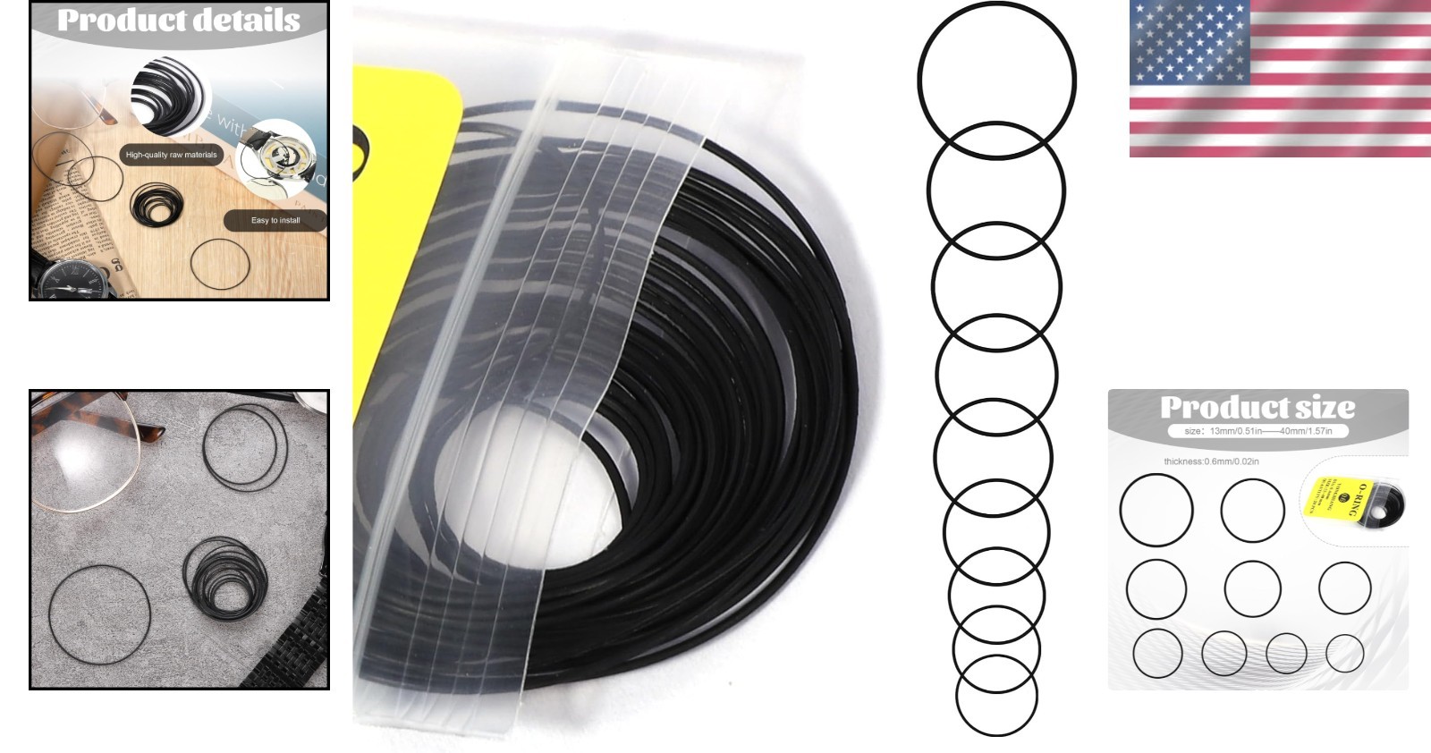 High-Quality 28-Count Rubber O Ring Watch Gasket Kit – Easy Install & Waterproof