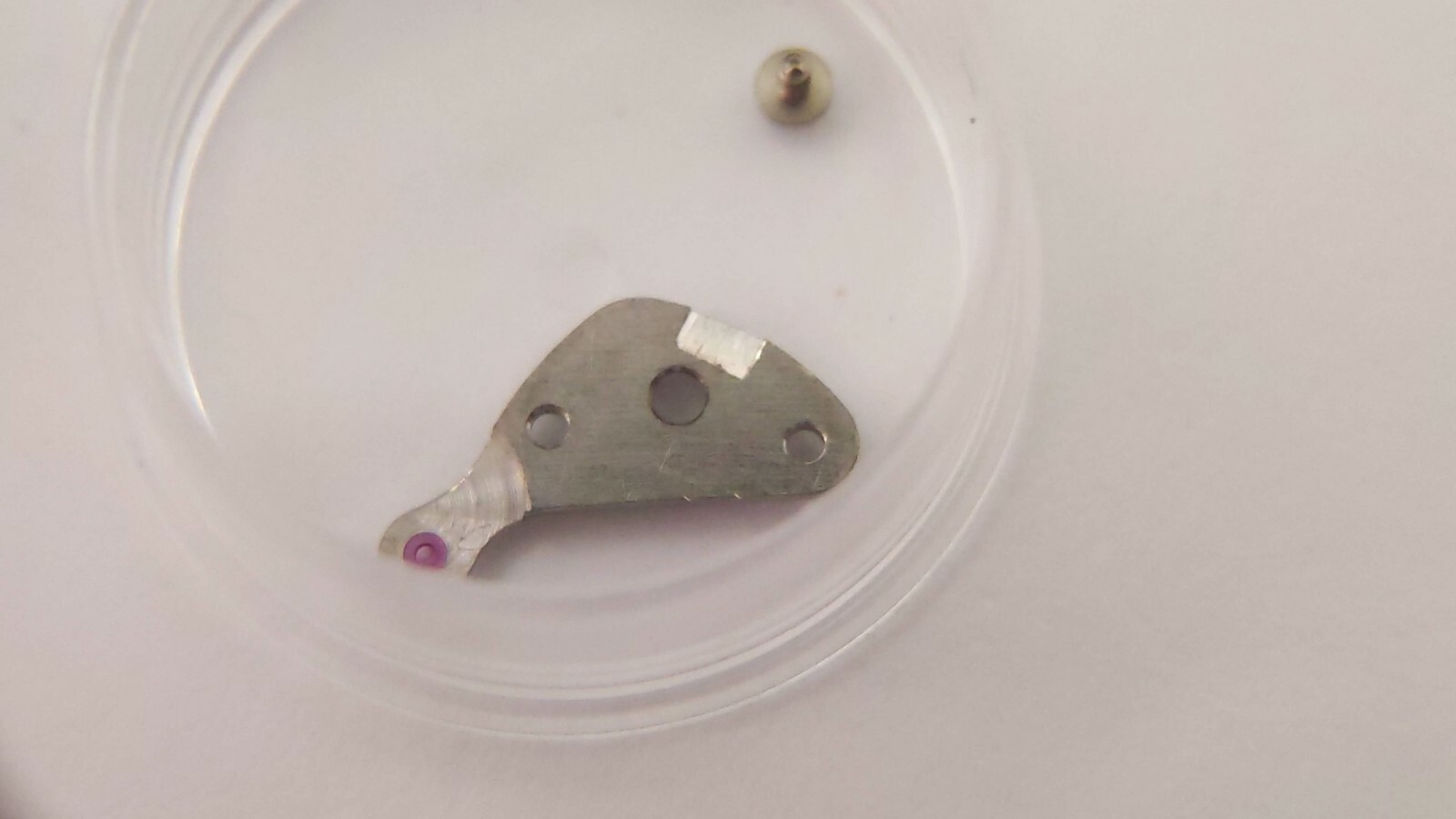 Lecoultre K866 BRIDGE part, small AND 1 SCREW great condition, pre-o. PART NAME