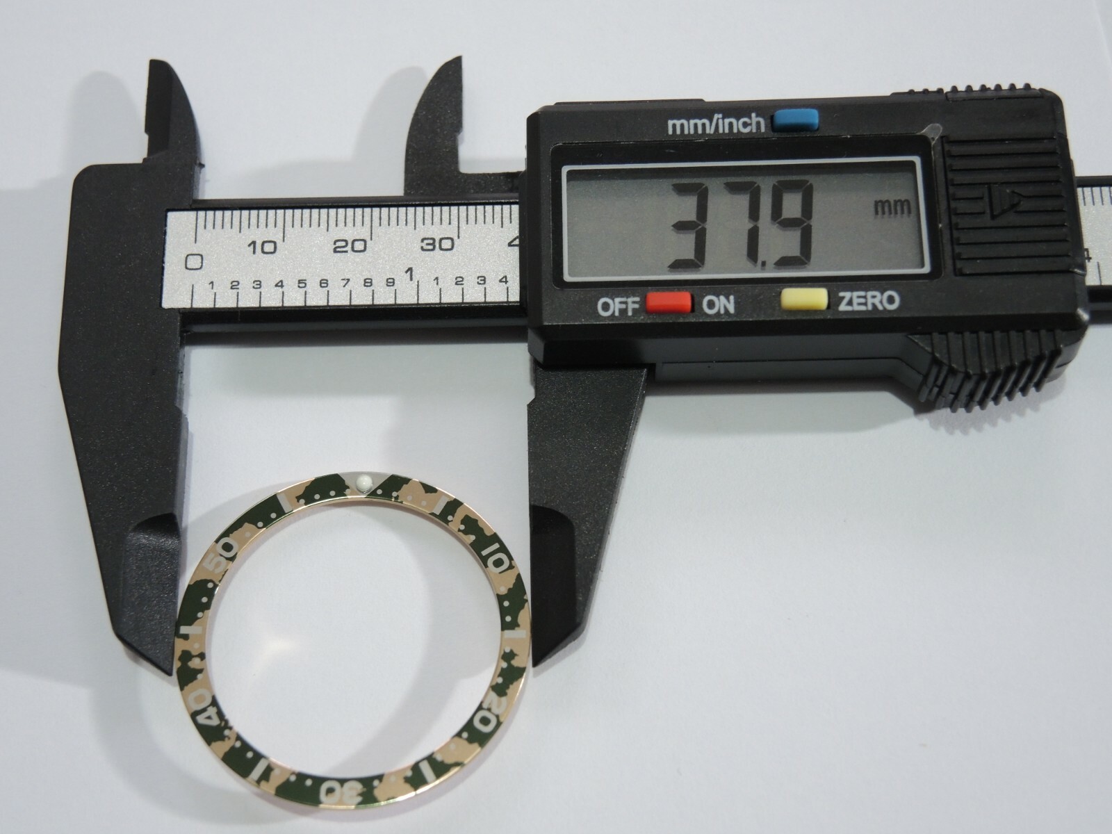 NEW BEZEL INSERT FLAT CAMOUFLAGE LARGE DIVERS SKX007-009 /6309-7040 /7002-7001