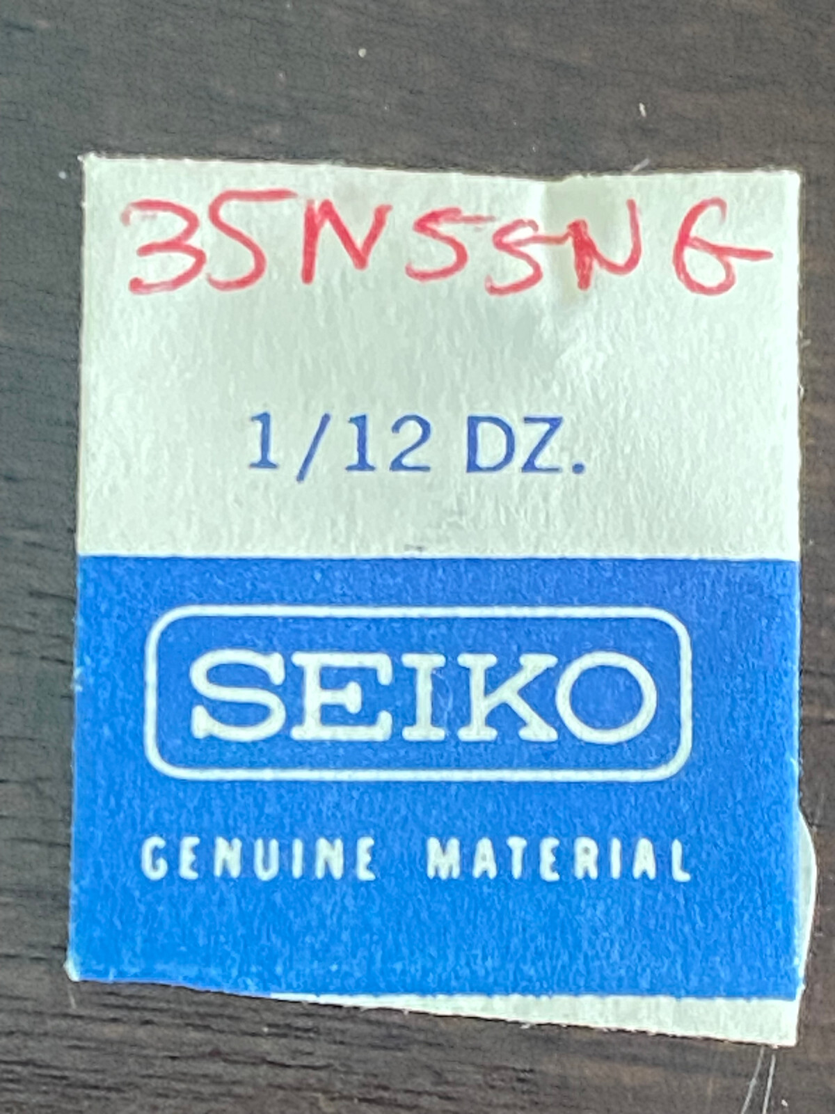 VINTAGE GENUINE N.O.S. SEIKO CROWN, REF # 35N55NG, YELLOW GOLD IN COLOR