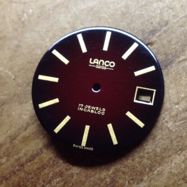 Vintage LANCO Mechanical Watch Dial – Measures Approximately 30 mm