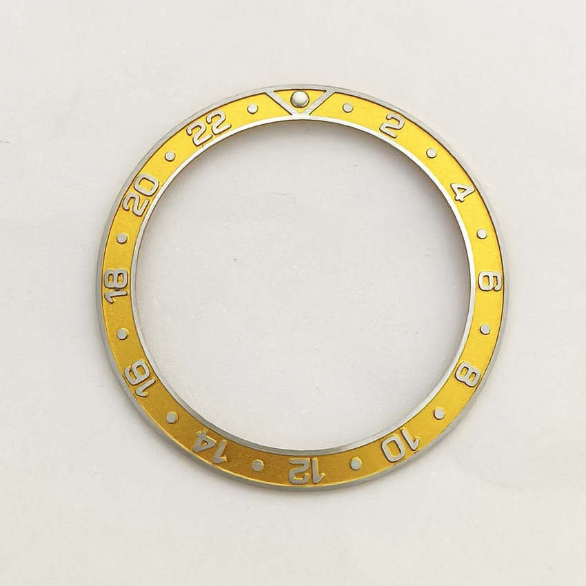 38mm Stainless Steel Watch Bezel Insert Ring For 40mm SUB Watch Case Accessories