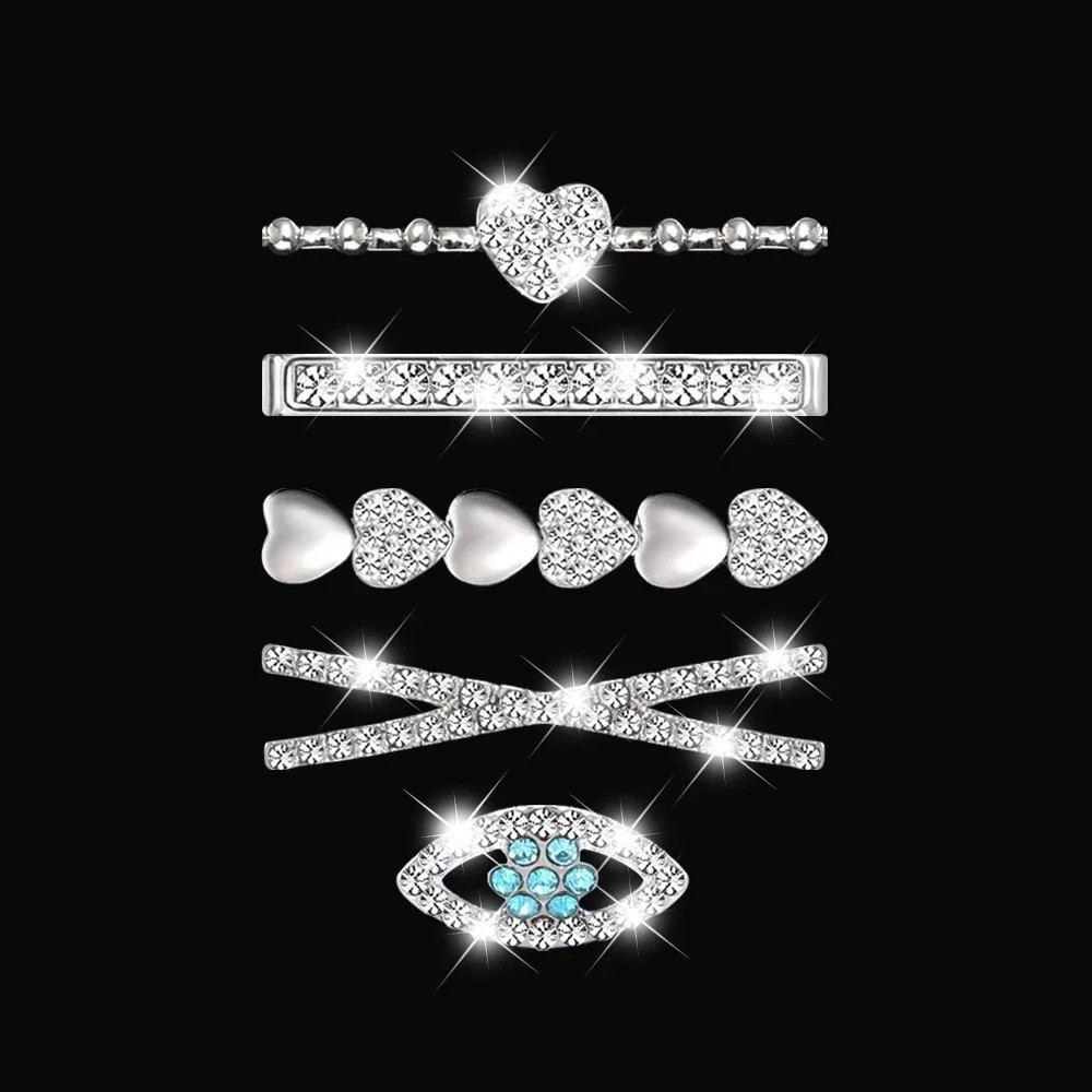20mm 22mm Watch Band Charm Decoration Ring Jewelry Cuff Strap For Women