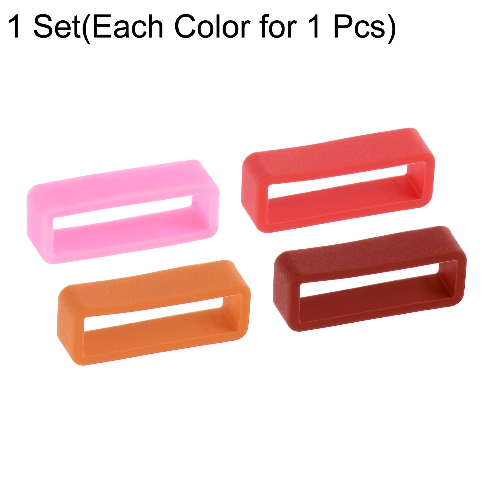 Watch Band Straps Watch Retainers for 24mm Widths Watch Band Mix Colors 4Pcs