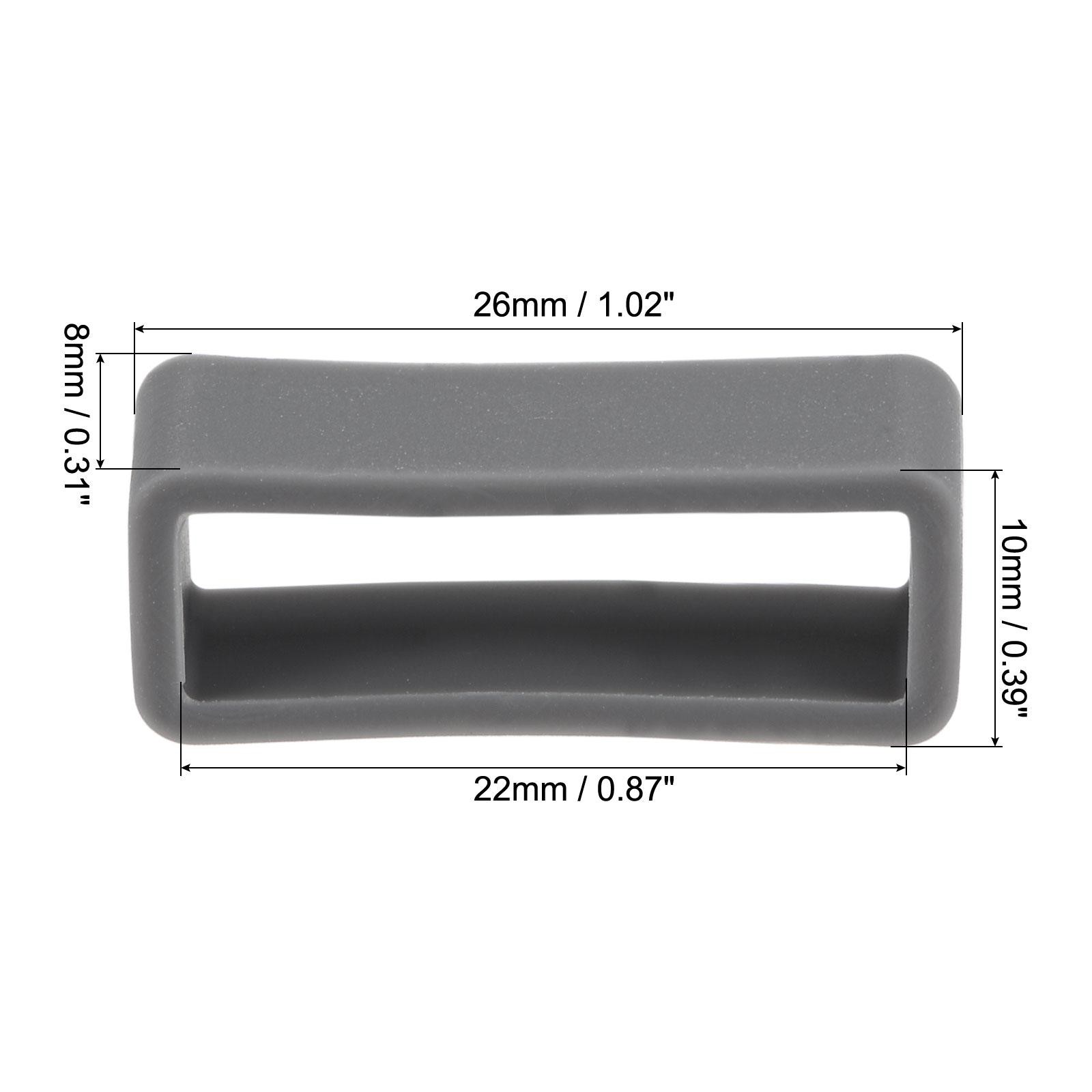 Slots strap watch, for 22mm watch strap, deep gray 4pcs