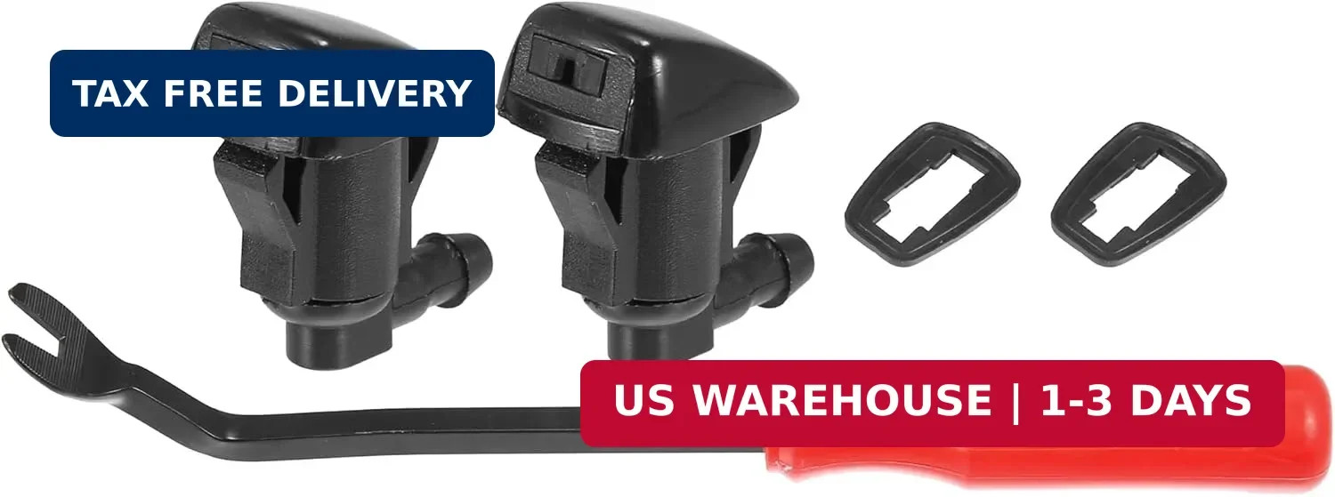 X AUTOHAUX 5pcs Front Windshield Wiper Washer Nozzle Spray Jet Kit 15247800 for