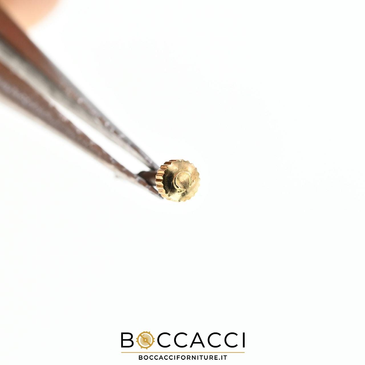 OMEGA 63107 Yellow Gold Crown Ø 2.50mm Tube 1.60mm (EXCELLENT STATE)