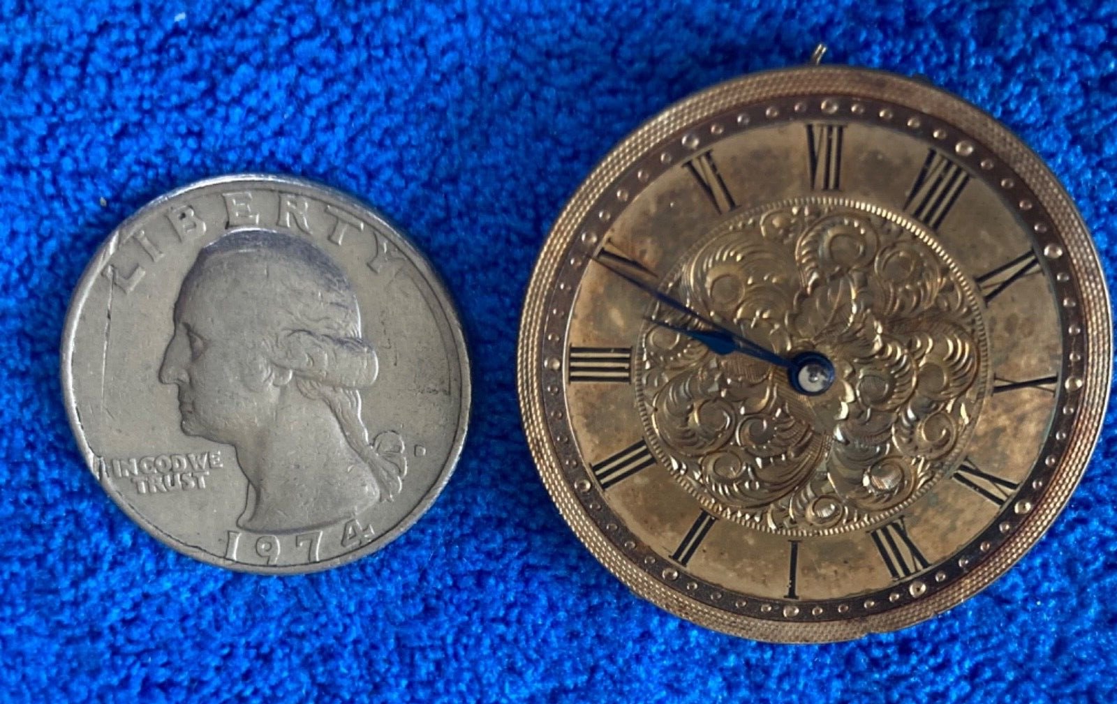 English Pocket Watch Movement and Dial by J B Yabsley, London