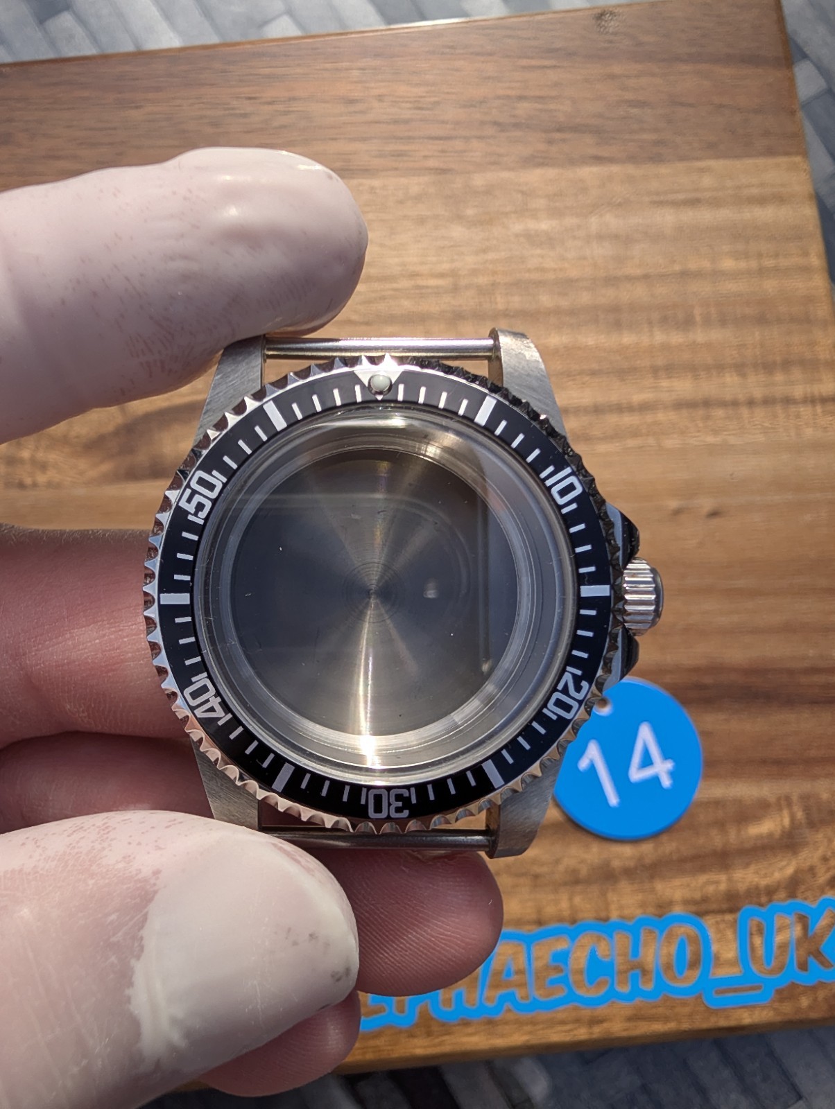 Milsub Case 40mm Fixed Bars Fits Seiko NH35 NH38 Sapphire Vintage Diver Mod