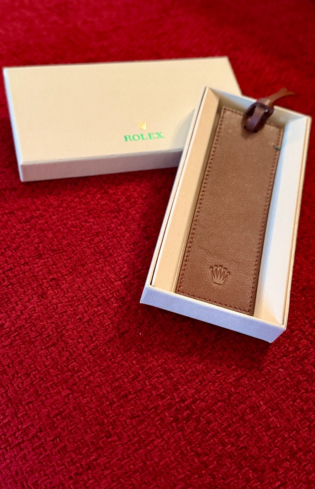 Rolex Leather Bookmark – New in Box | Luxury Advertising Gift | Collectible