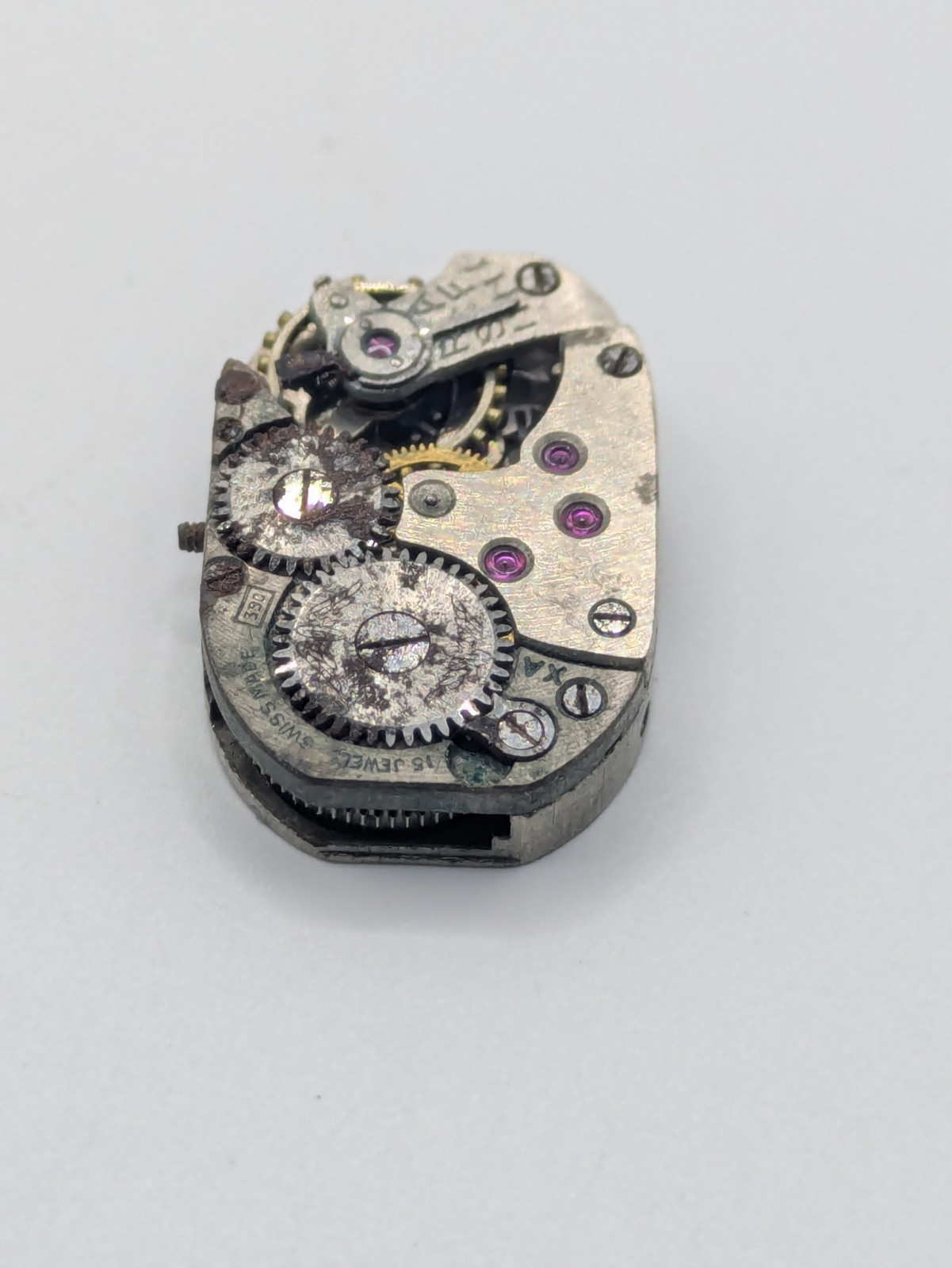 Rotary P120 Cal. 390 Manual Wind Watch Movement 15 Jewels Swiss Parts Repair