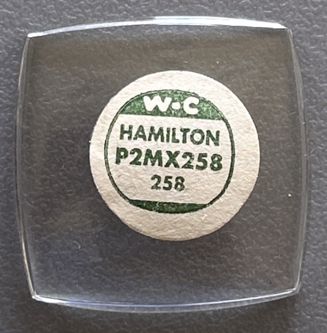Vintage Watchcraft HAMILTON P2MX258 258 Moulded Military Watch Crystal NOS