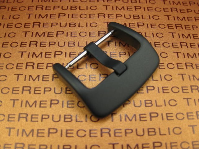 New 24mm Swiss 316L Stainless Heavy Duty Buckle 1pc for PANERAI PVD Black Brush