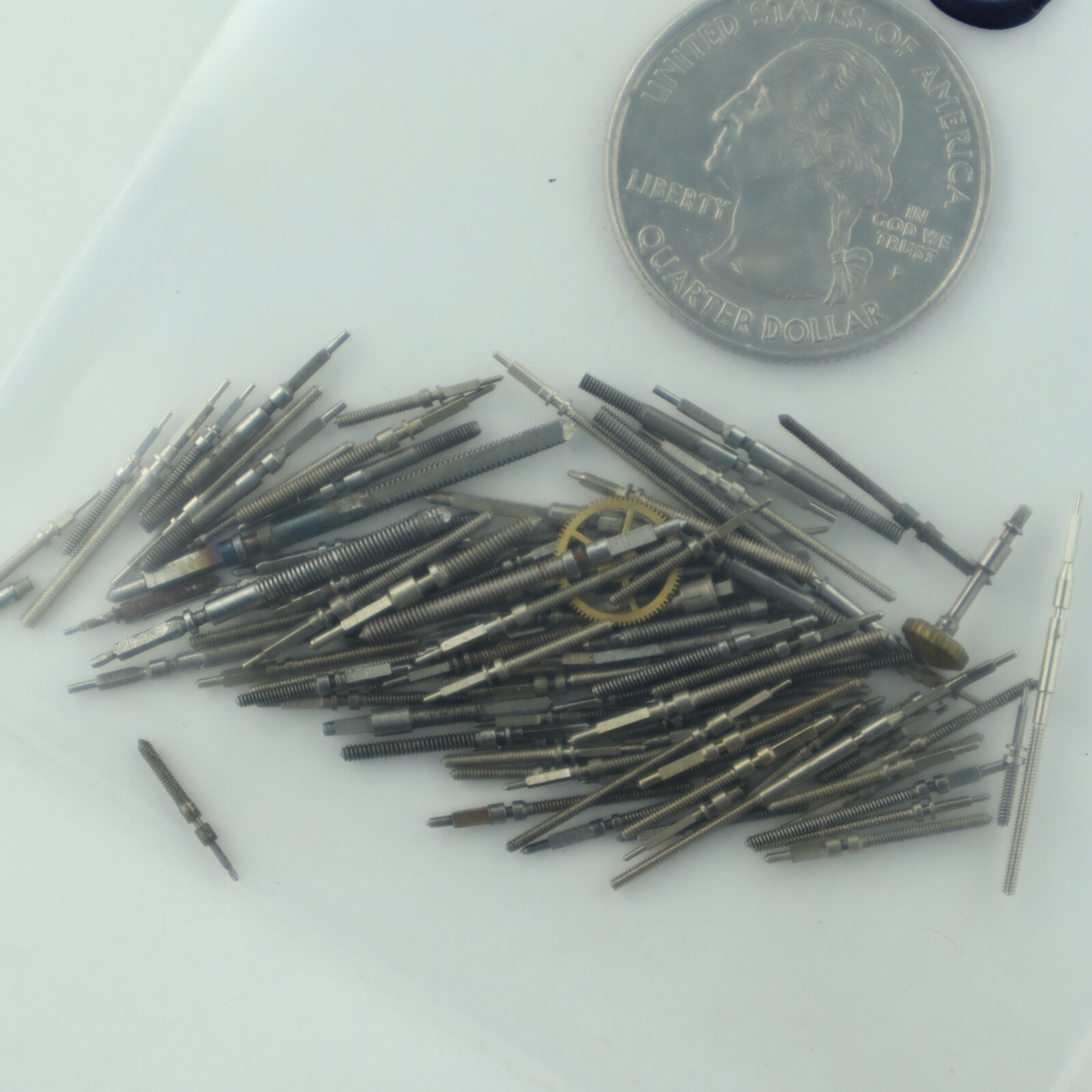 Lot of 50+ Antique Pocket Watch Case Stems Small OK Condition