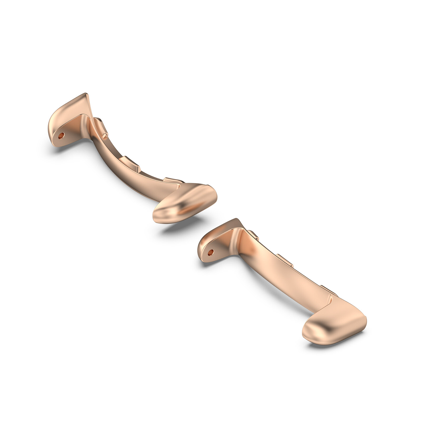 Stainless Steel Watch Connectors Curved Head Grain for Google Pixel Watch 1/2