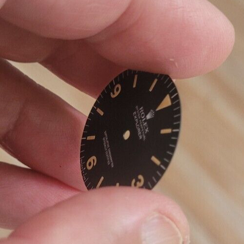 Vintage 100% original Rolex 1016 Explorer I dial.Tritium Matte,beautiful Patina!