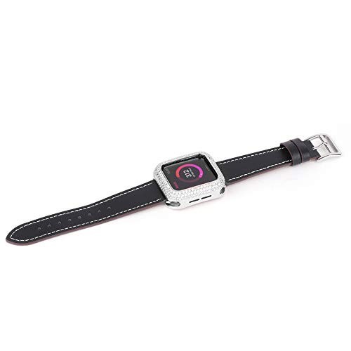 Bling Rhinestone Case Bezel Cover for Apple Watch 42mm 46mm Silver