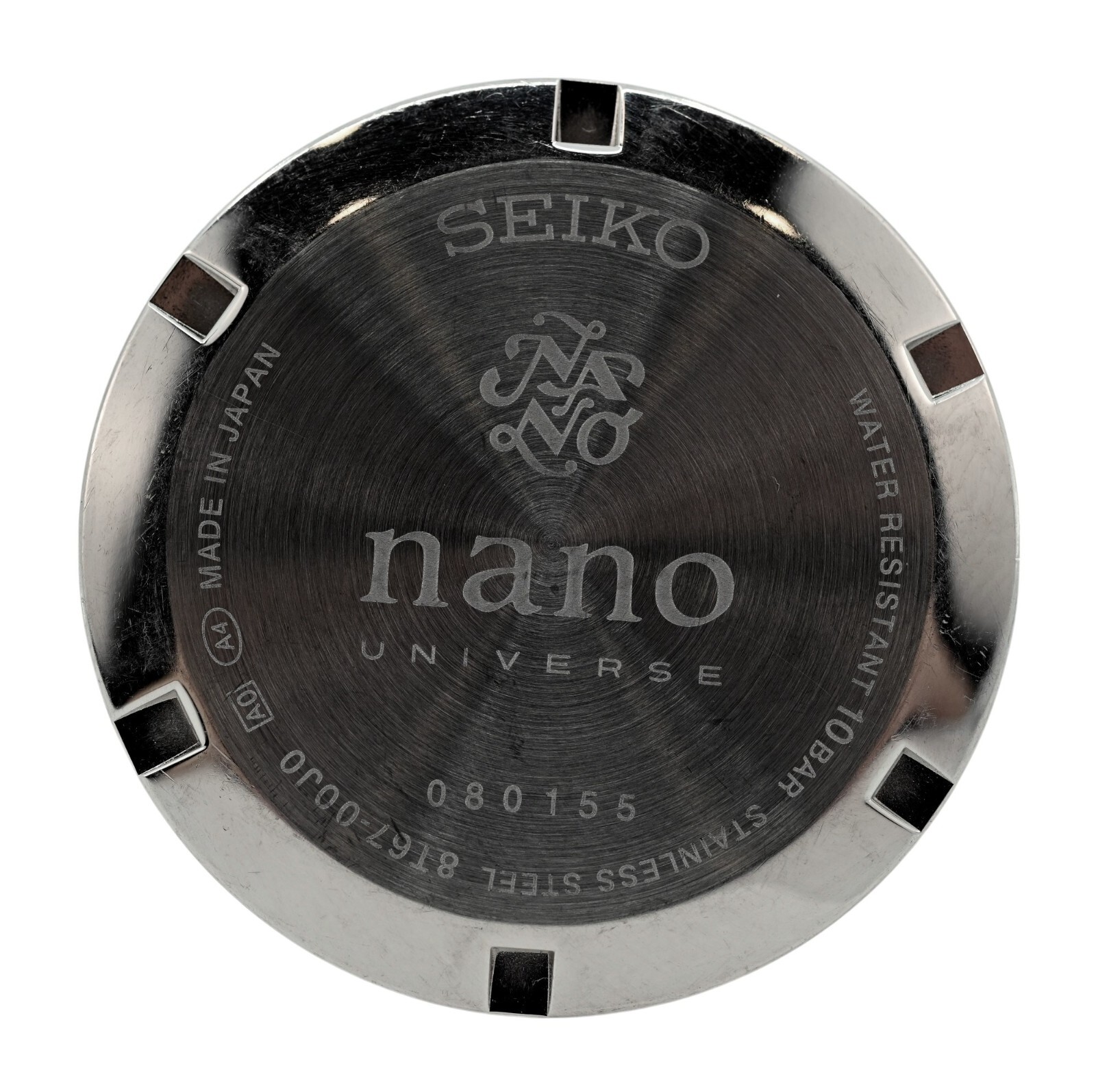 Seiko Limited Edition Case Back 8T67-00J0 Nano University Panda Watch Part!
