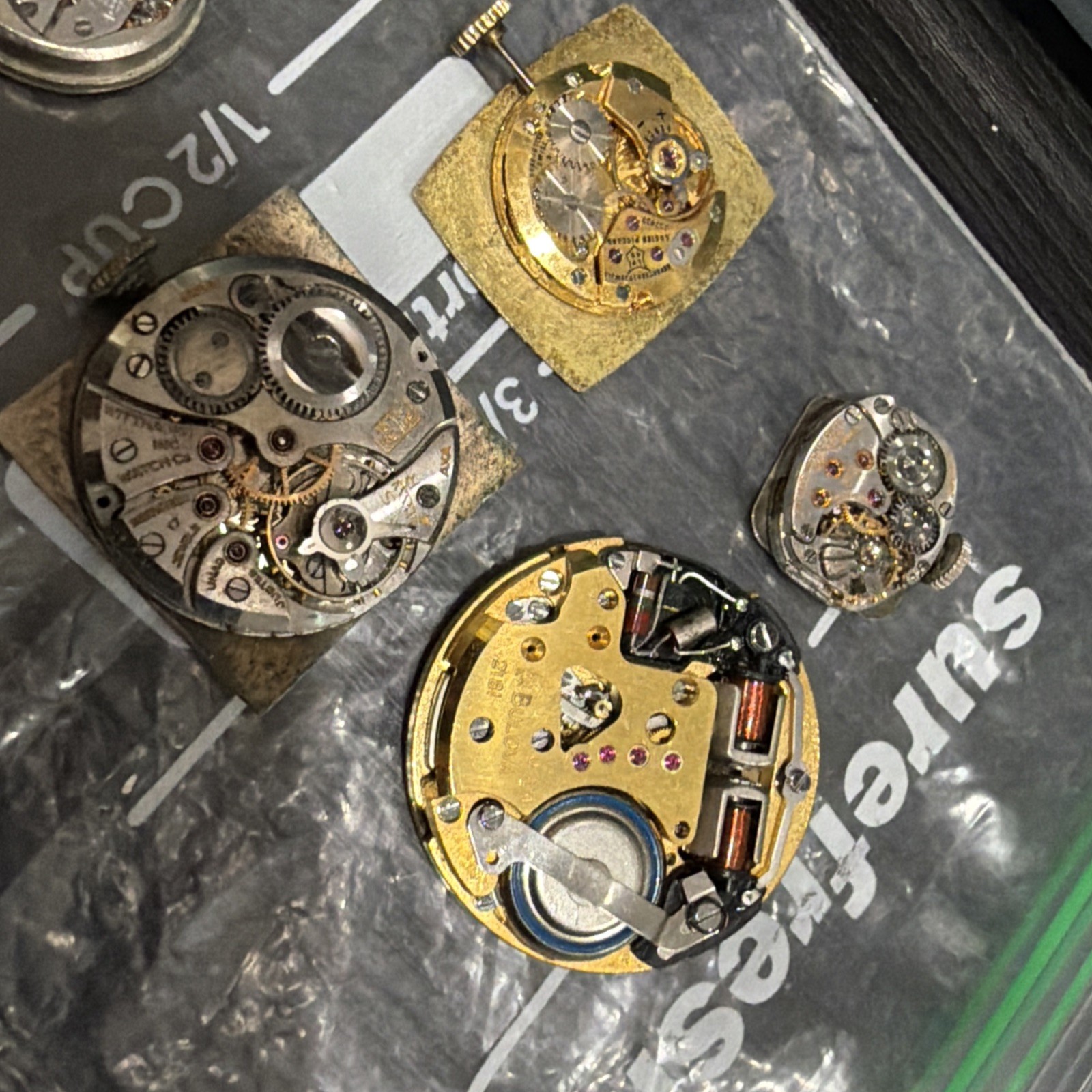 Zenith, Omega, Bulova, Longines, Lucien Picard, Movado, Hamilton Movements