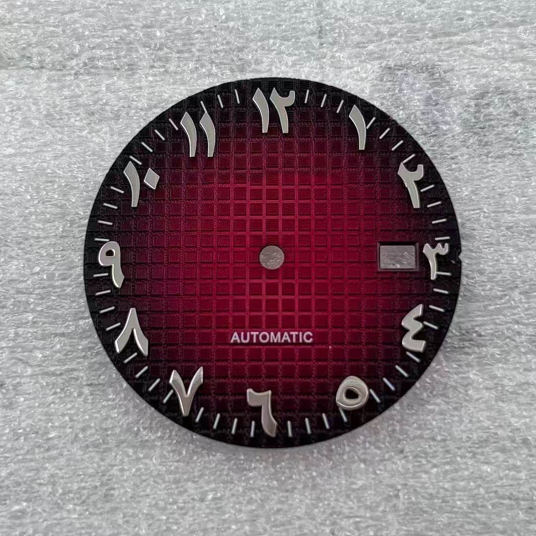 31.8mm Middle Eastern Arabic Numeral Watch Dial No Lume for Nh35 Nh36 Movement