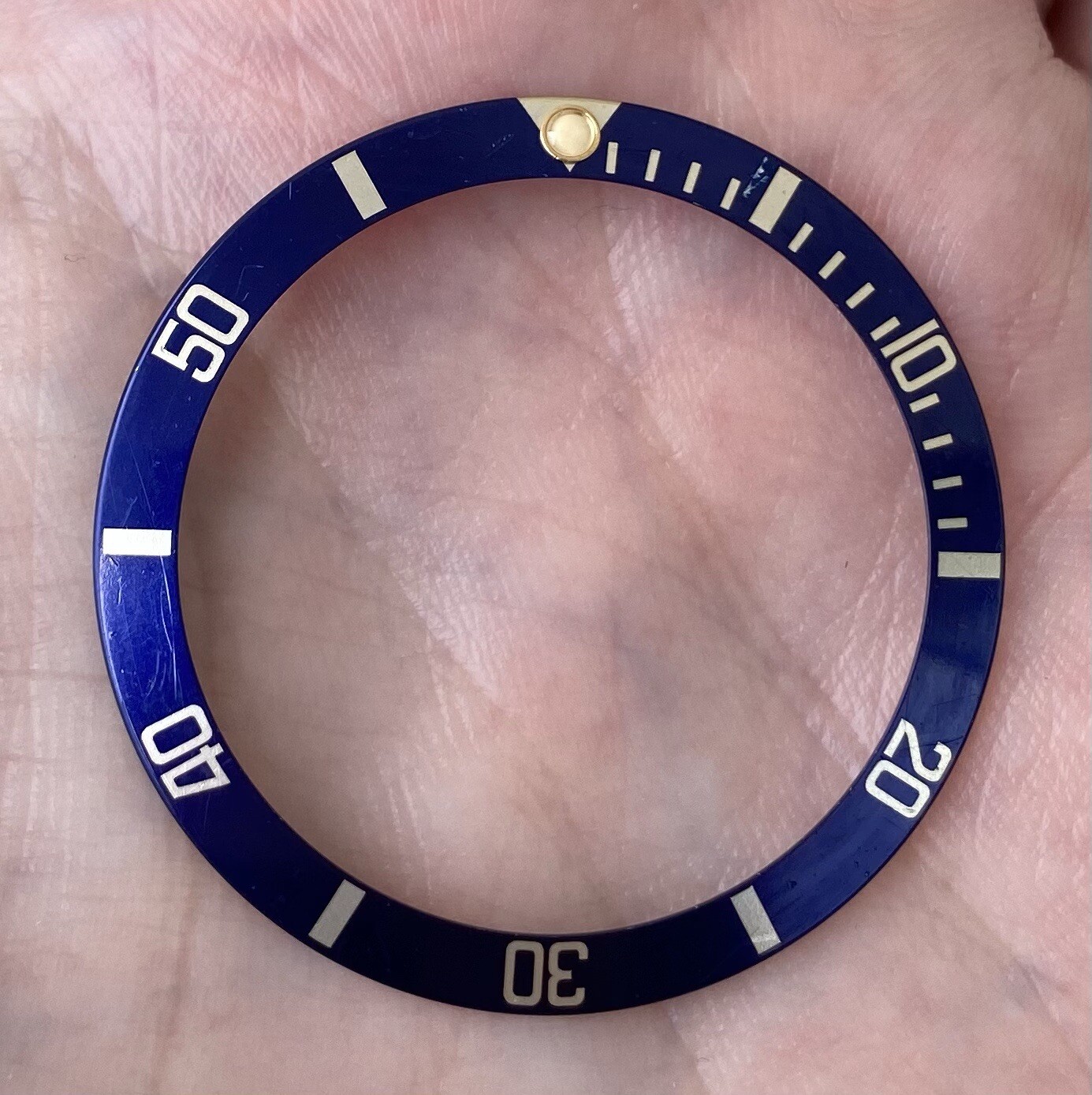 Authentic Rolex Submariner Date 16613 16803 16808 16818 Blue Watch Bezel Insert