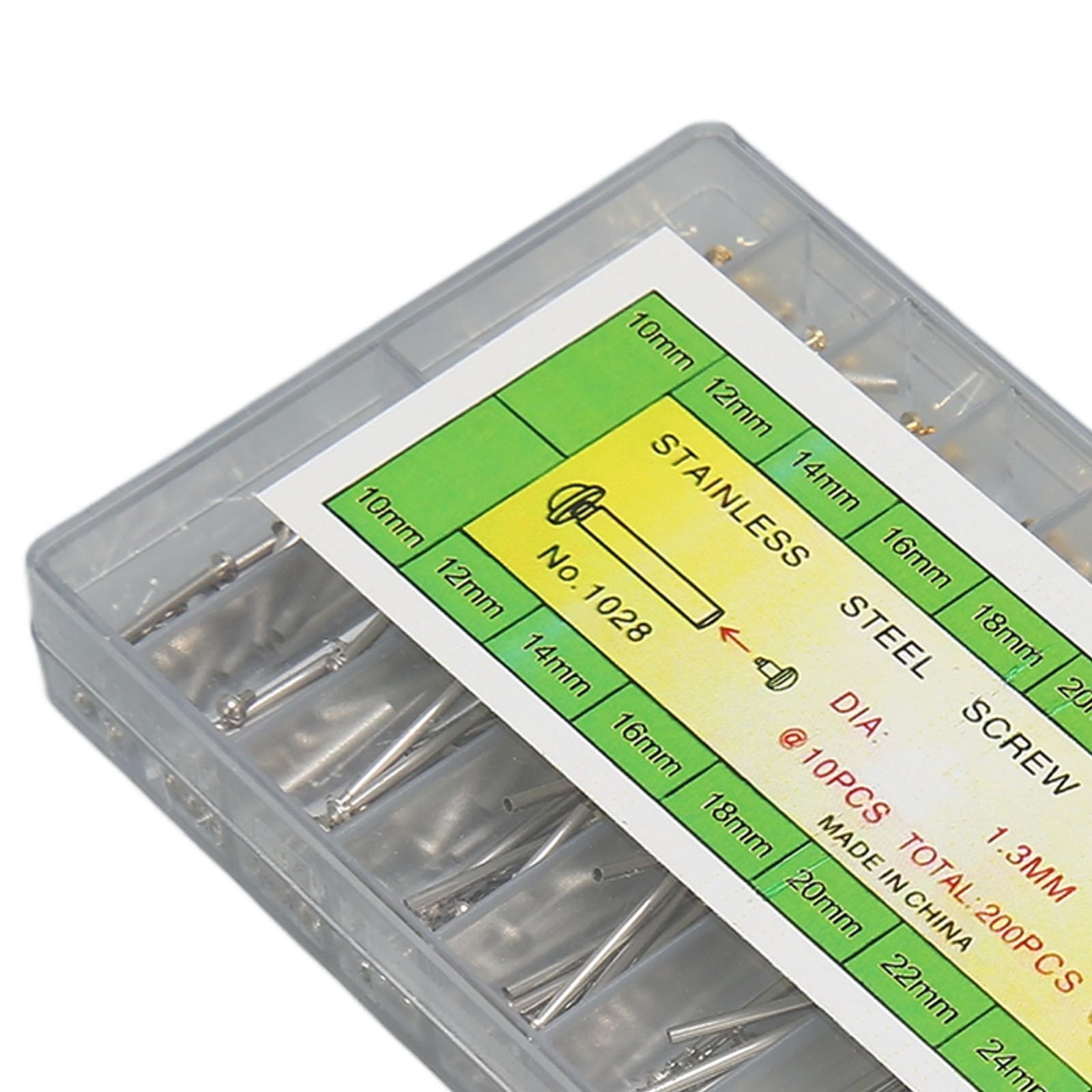 200pcs Watch Screw Tubes, Link Part Screws for Band & Buckle Repair, Lug Pins