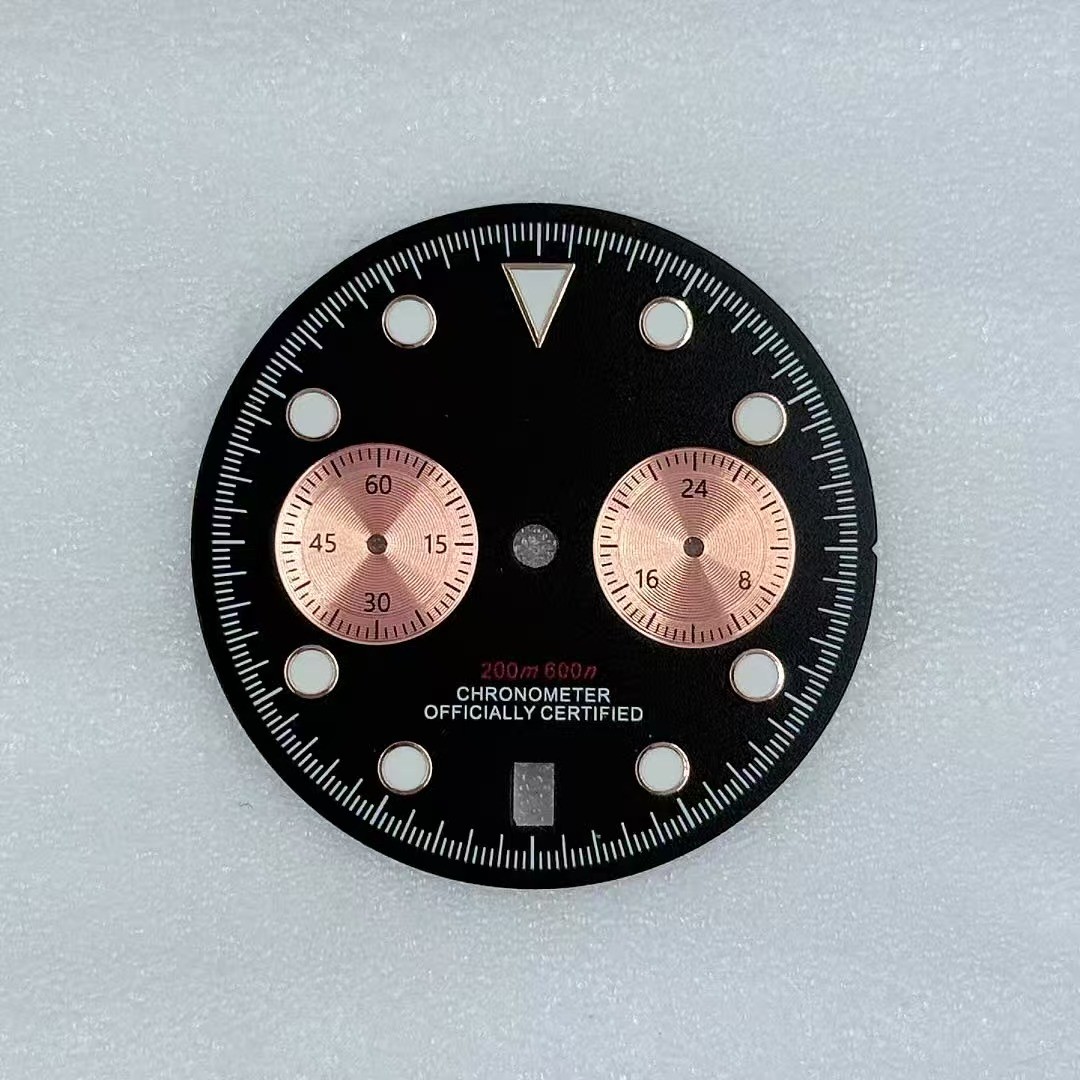 32.5mm VK64 Dial Green High-luminous Suitable for VK63/VK64 Movement Watch Parts